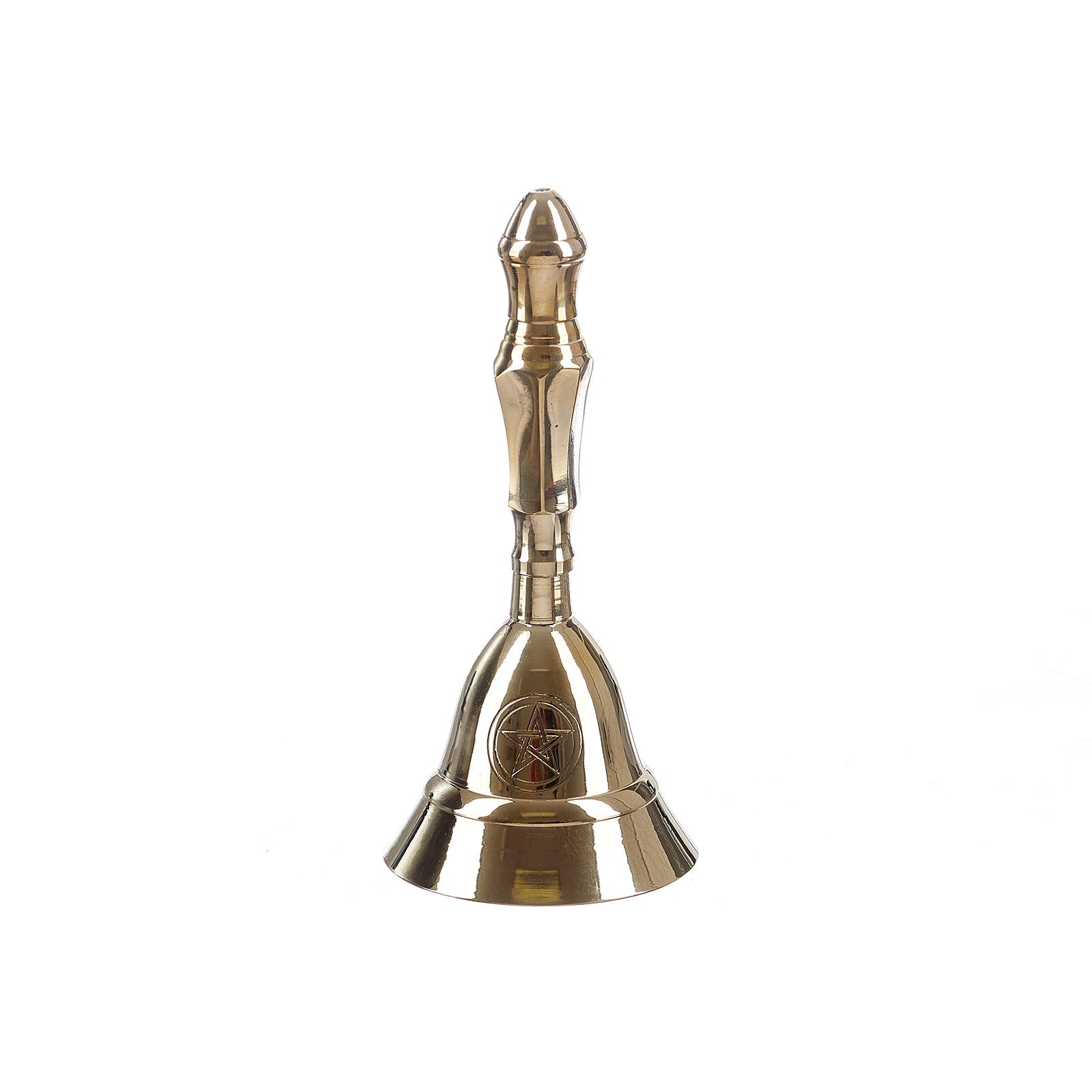 Pentagram hand bell Brass