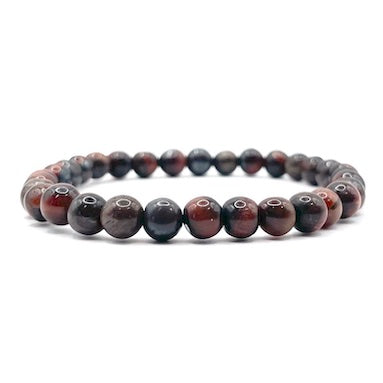 Red Tiger Eye Crystal Bead Bracelet – Confidence, Vitality & Grounded Strength (6mm)