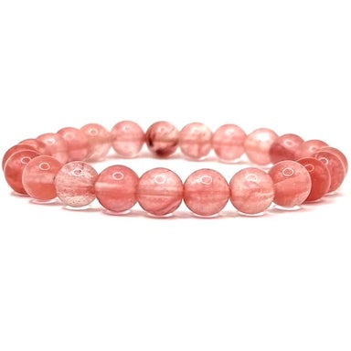 Cherry Quartz Bead Bracelet 6mm or 8mm
