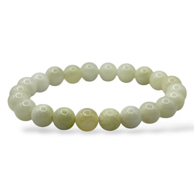 New Jade Crystal Bead Bracelet – Renewal, Harmony & Emotional Healing (8mm)