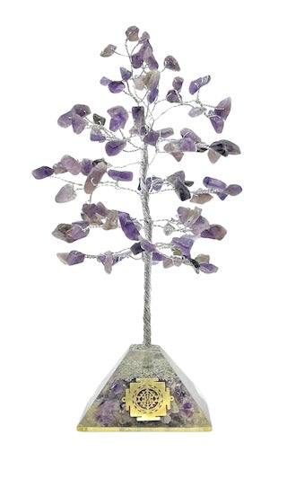Amethyst Crystal Tree 100 Chip - Orgonite Base