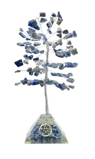 Lapis Lazuli Crystal Tree 100 Chip - Orgonite Base