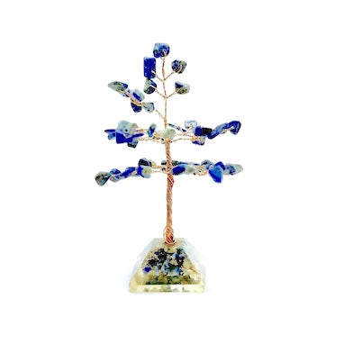 Lapis Lazuli Crystal Tree 50 Chip - Orgonite Base