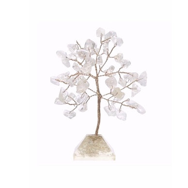 Clear Quartz Crystal Tree 50 Chip - Orgonite Base