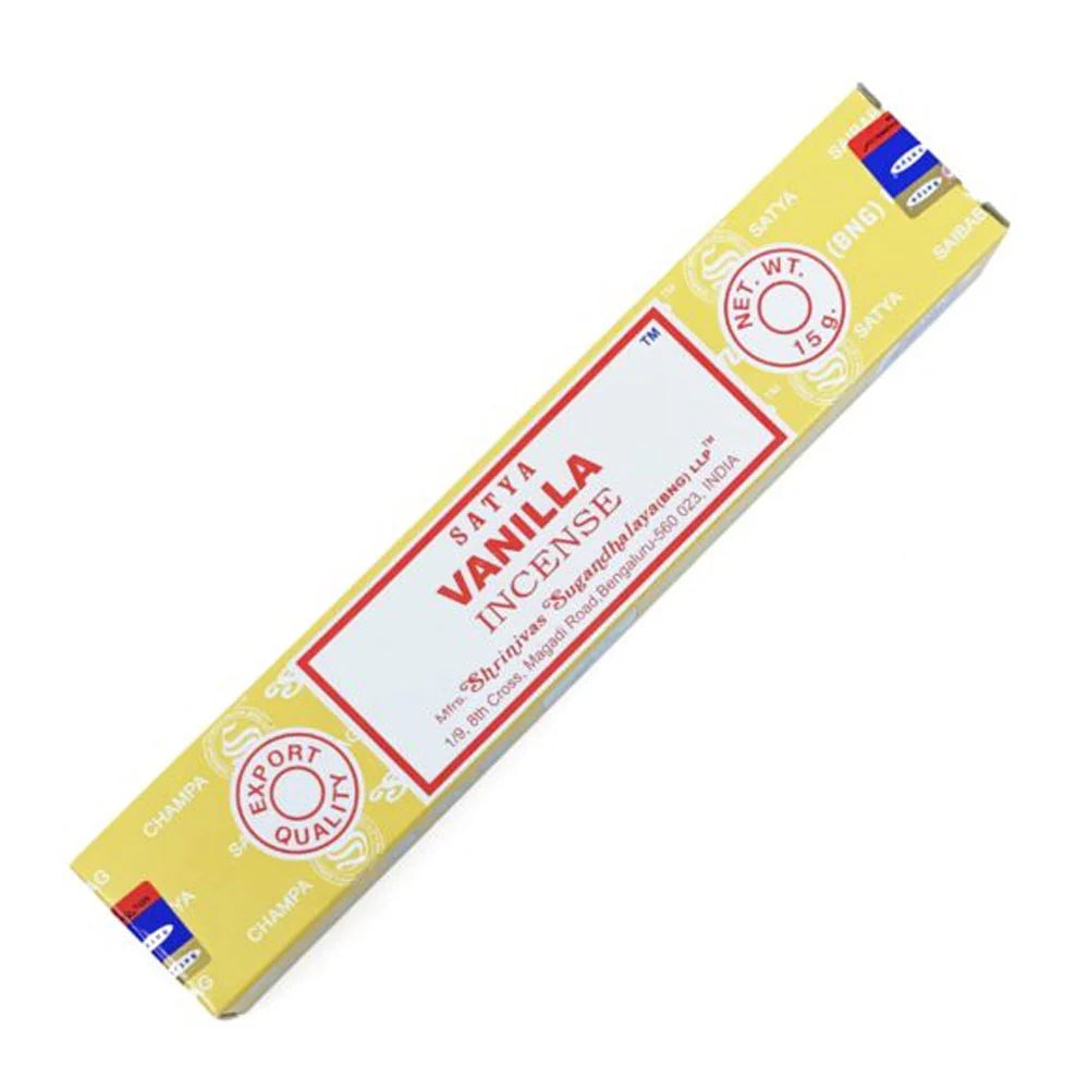 A box of Satya Vanilla Incense at My Florist Launceston