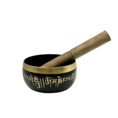 黄铜颂钵 13厘米 沙色