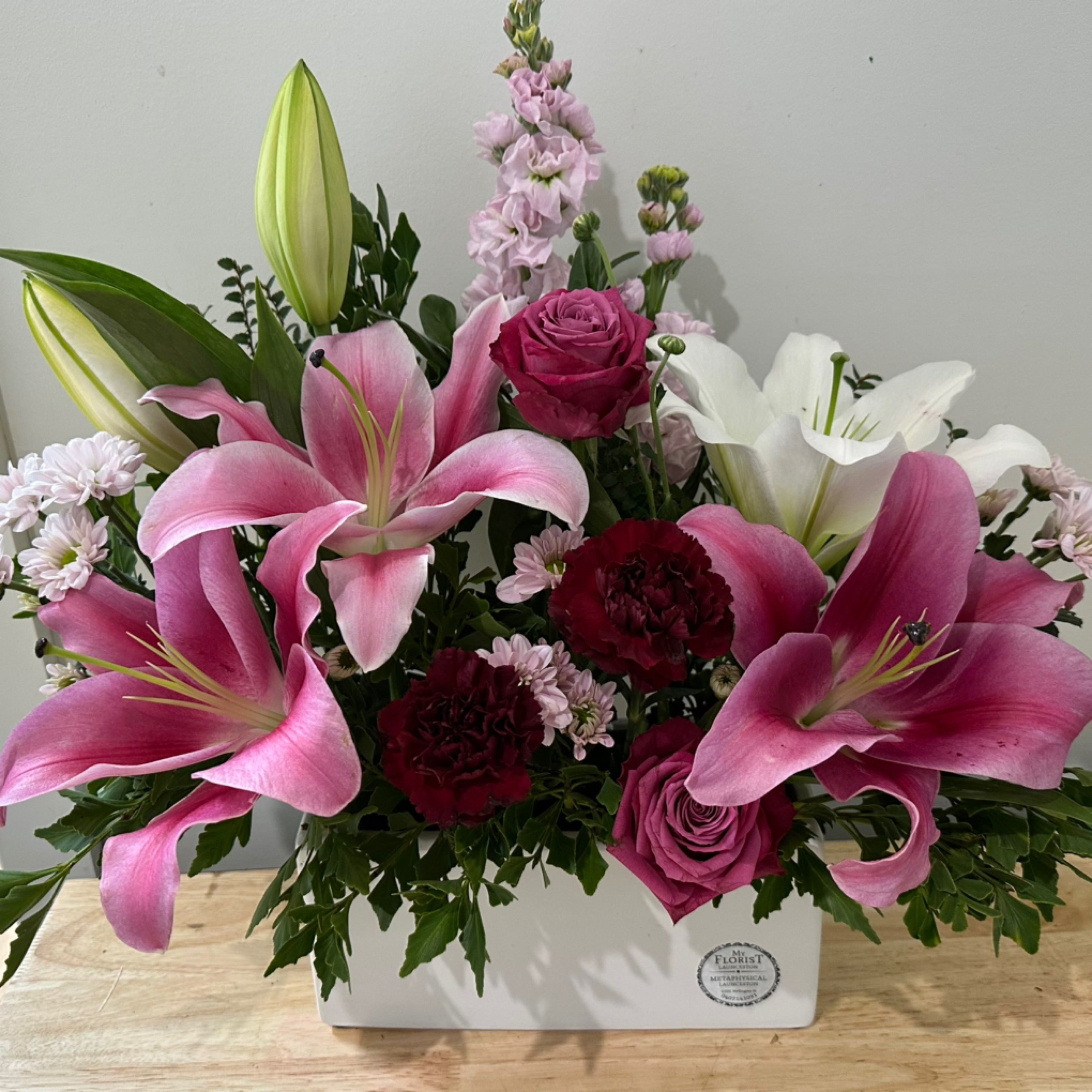 launceston florist for ceramic flower arrangements 