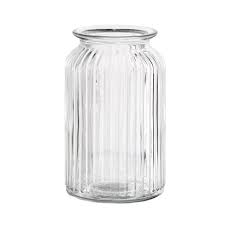 Hurricane Vase Ribbed