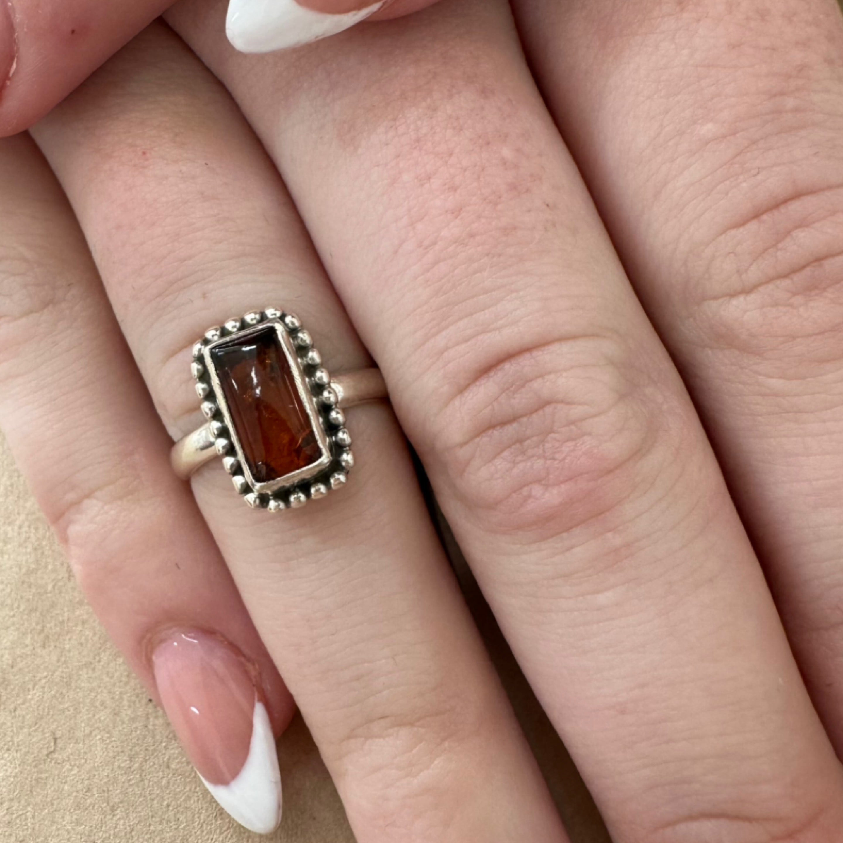 Amber Ring Size 7