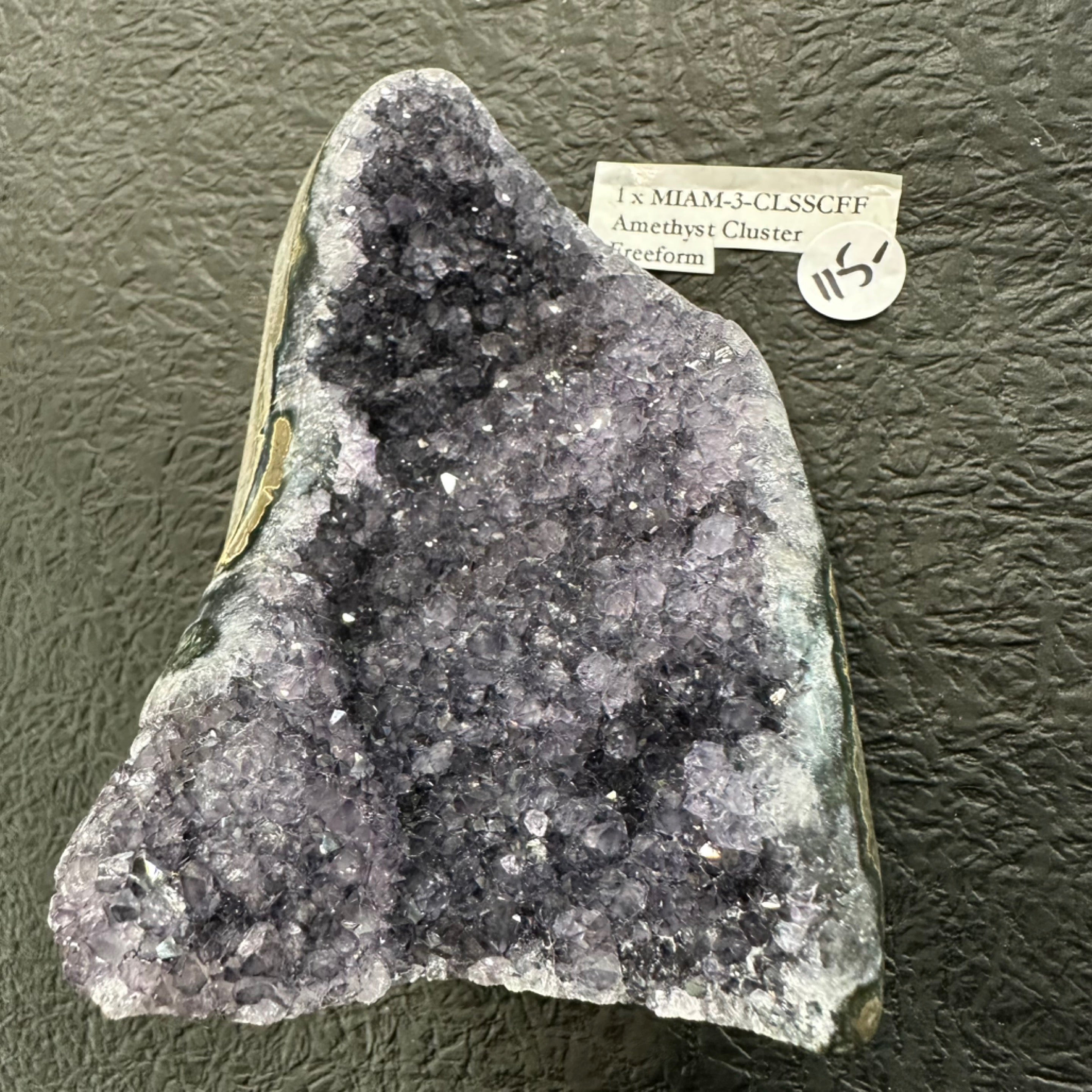 Amethyst Cluster Sculpture Freeform with Sawn Base