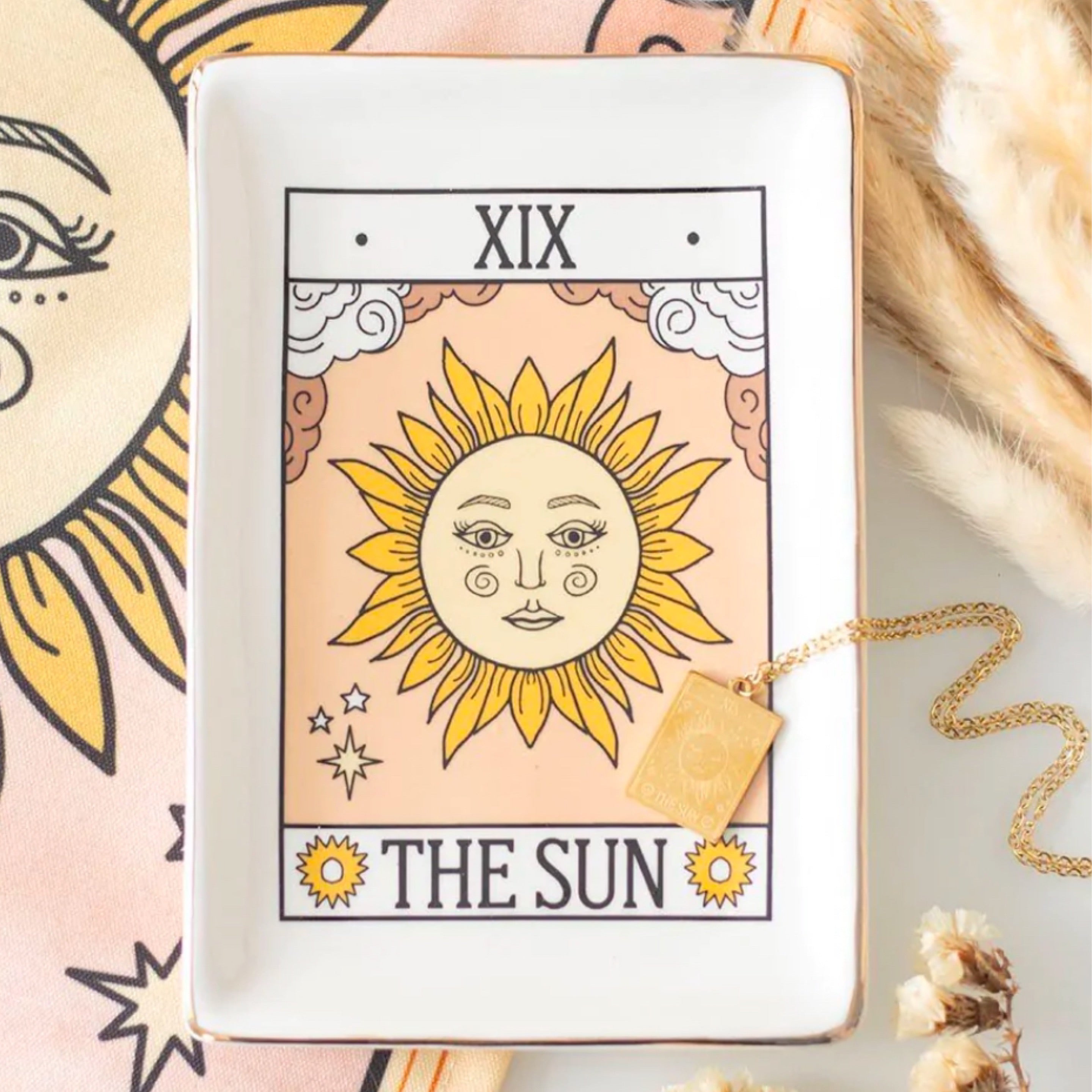 The Sun - Ceramic Tarot Trinket Dish