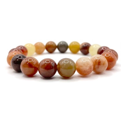 Fortune Jade Bead Bracelet 10mm
