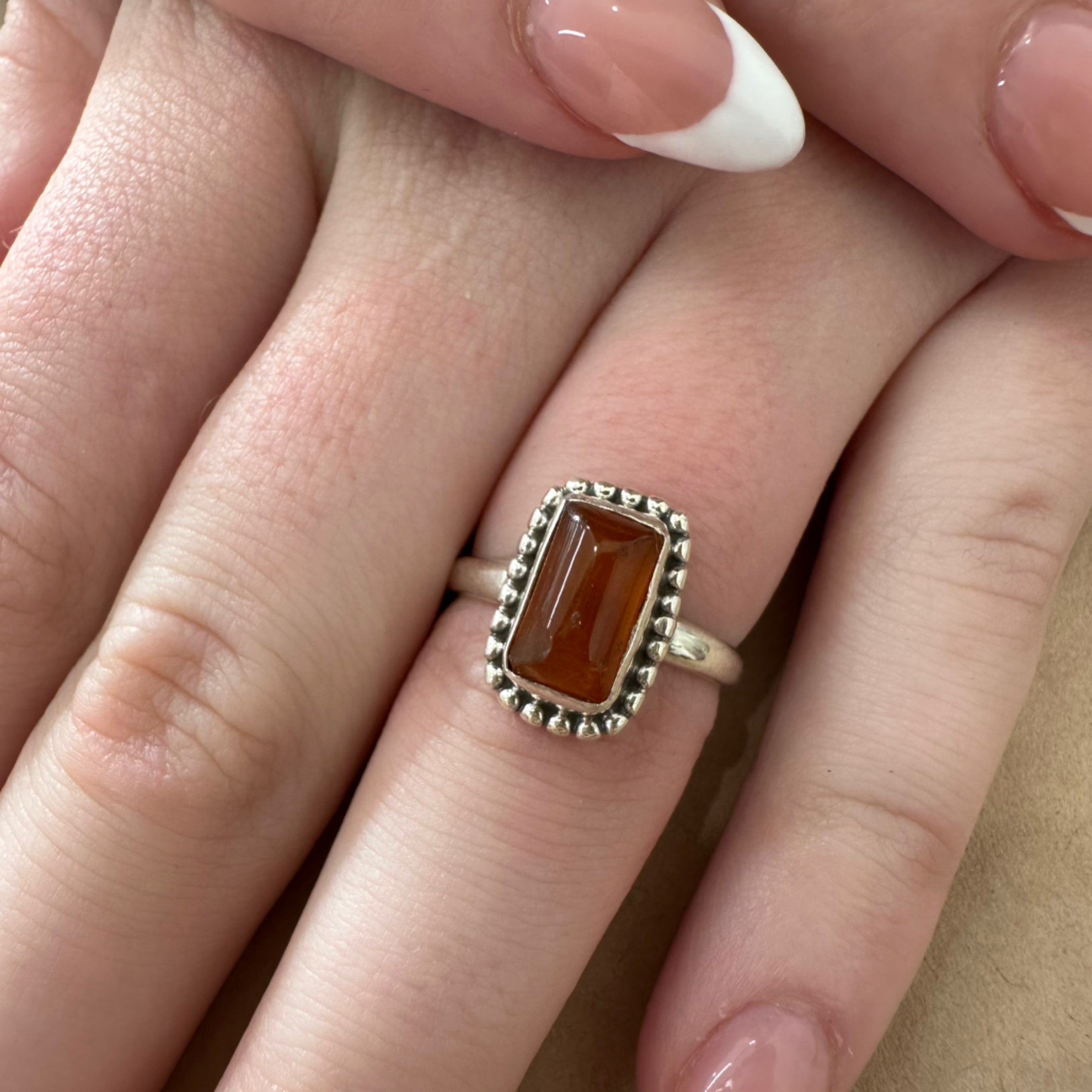Amber Ring Size 6