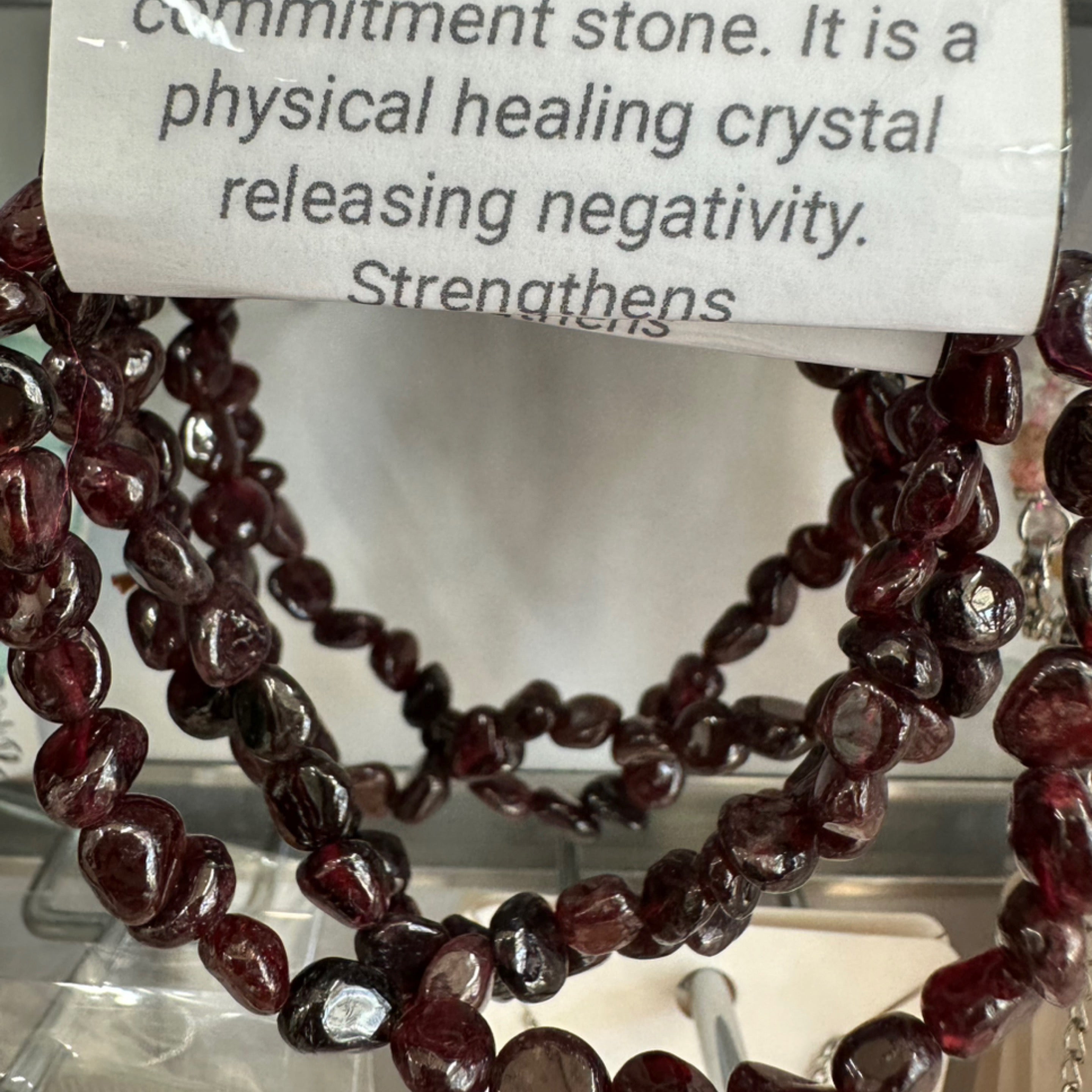 Garnet Nugget Bracelet