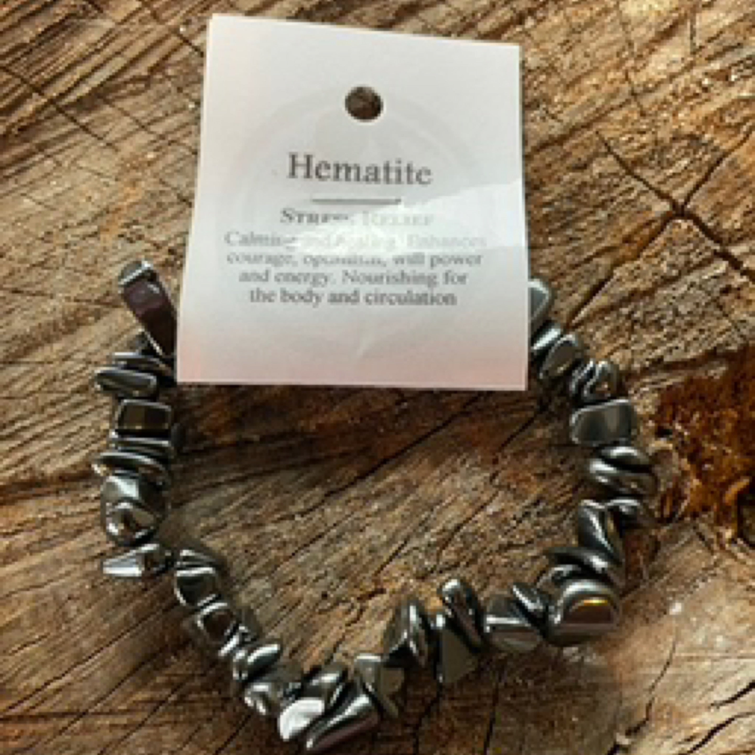 Hematite Chip Bracelet