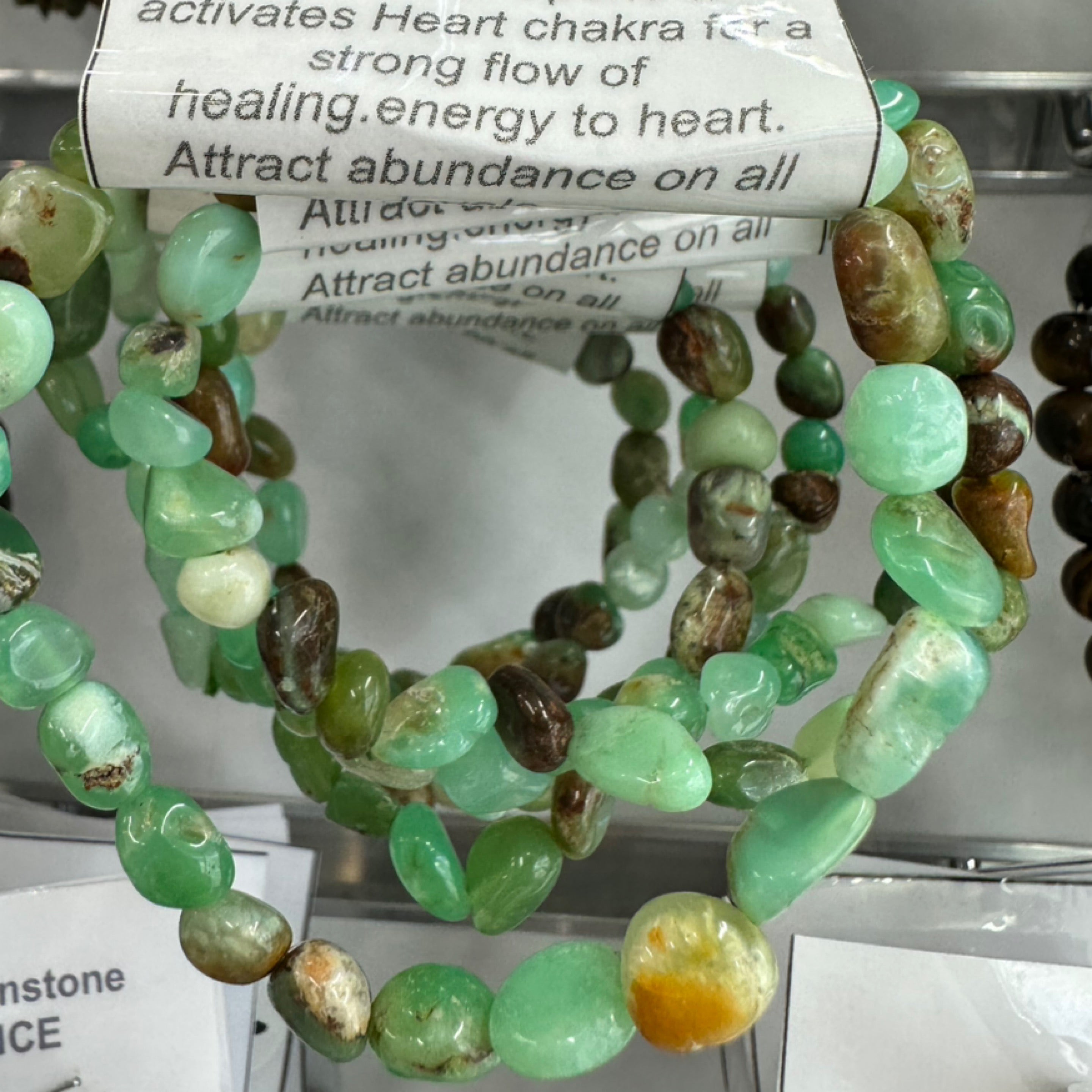 Chrysophase Nugget Bracelet