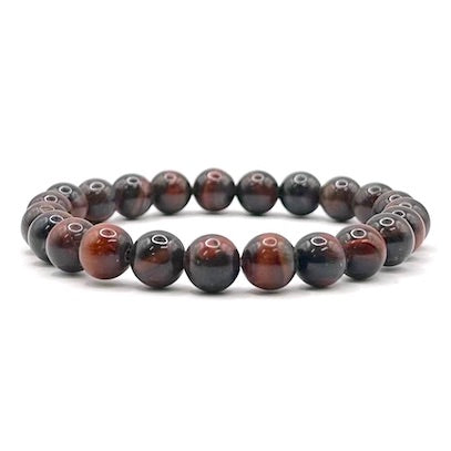 Red Tiger Eye Bead Bracelet 8mm