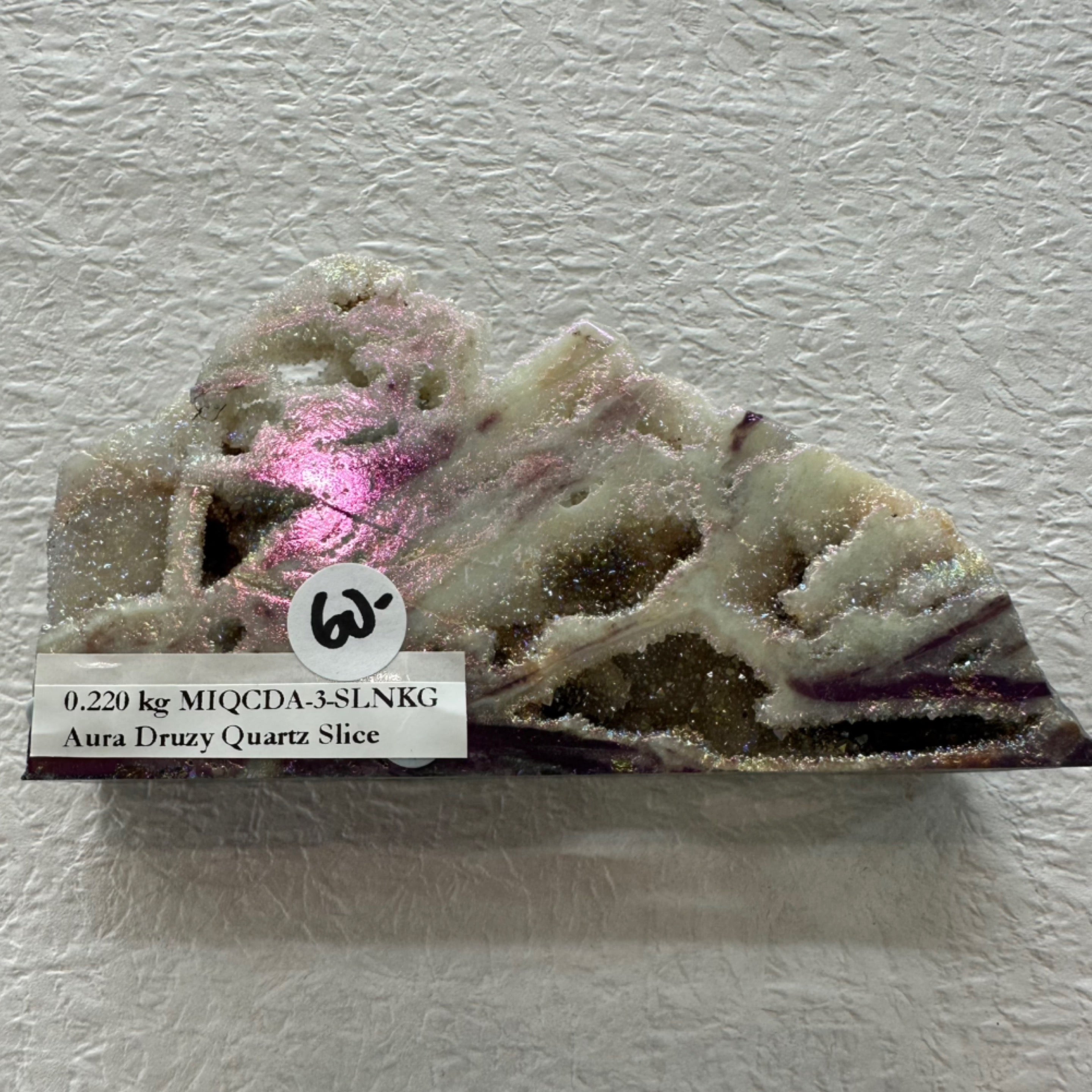 Aura Druzy Sphalerite Slice/Slab 0.220kg