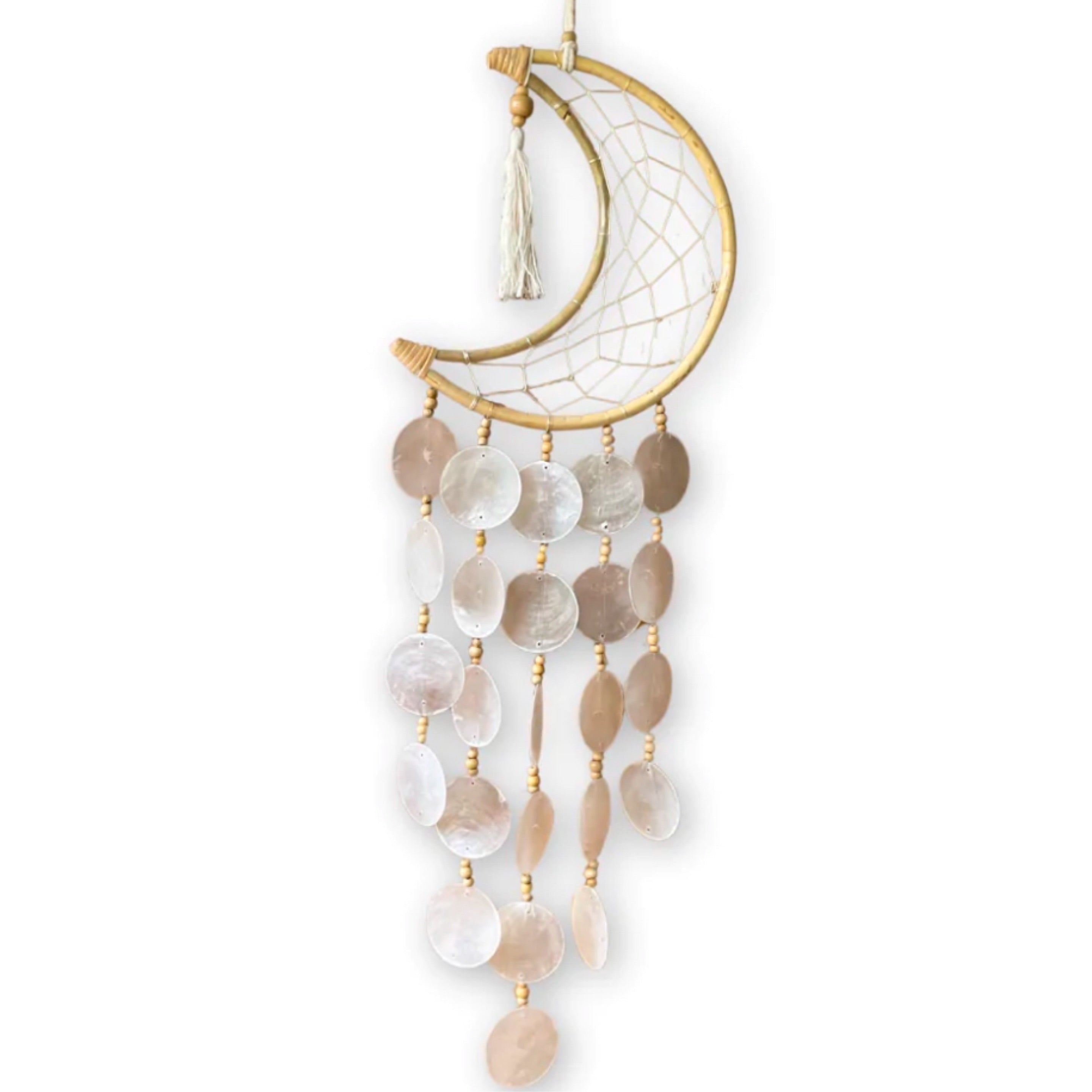 Half Moon Capiz Dream Catcher