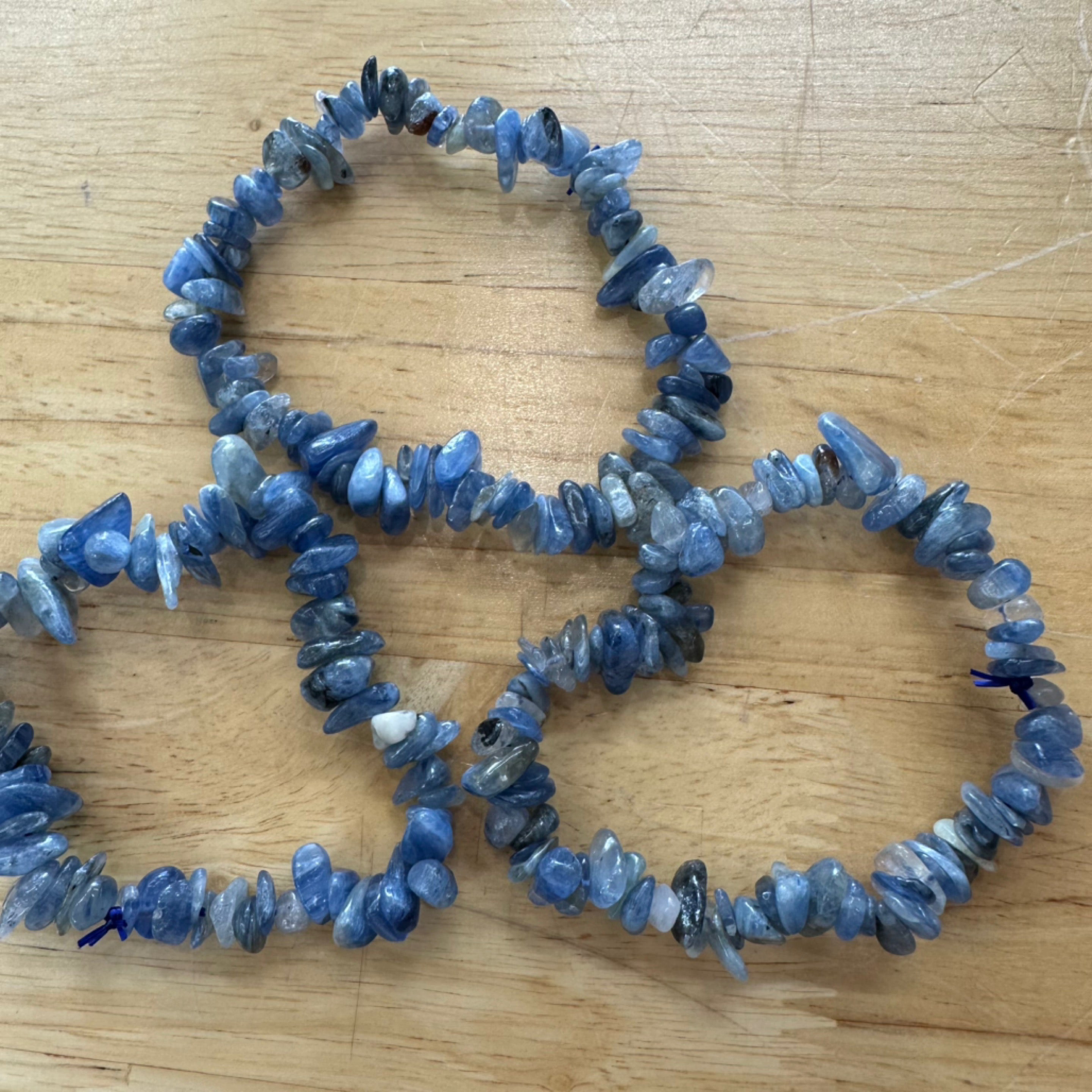 Blue Kyanite - Crystal Chip Bracelet