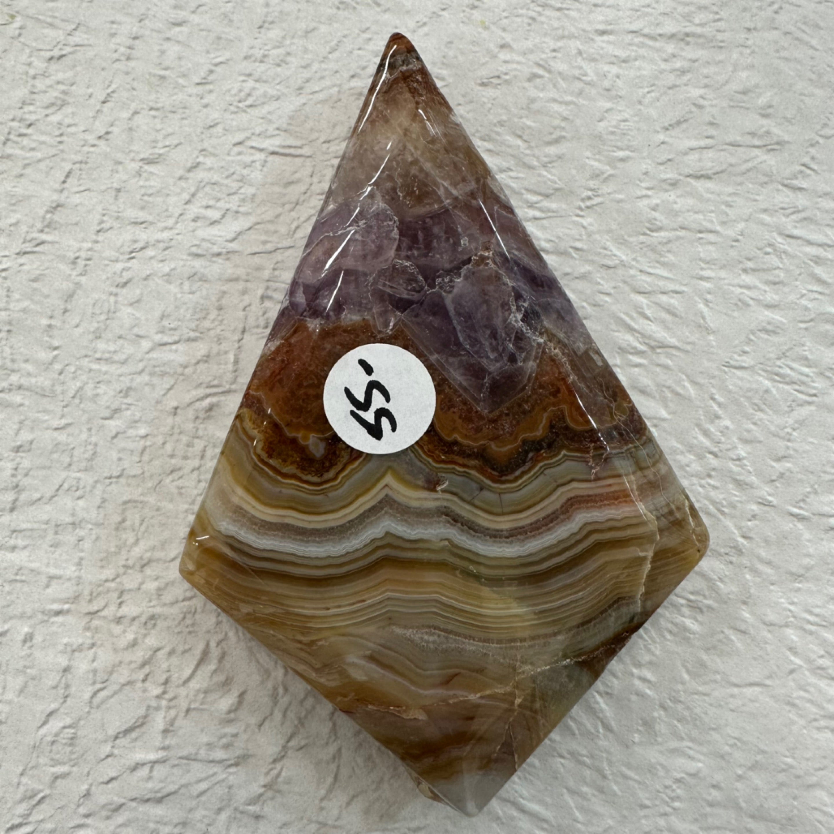 Amethyst Lace Agate Faceted Freeform