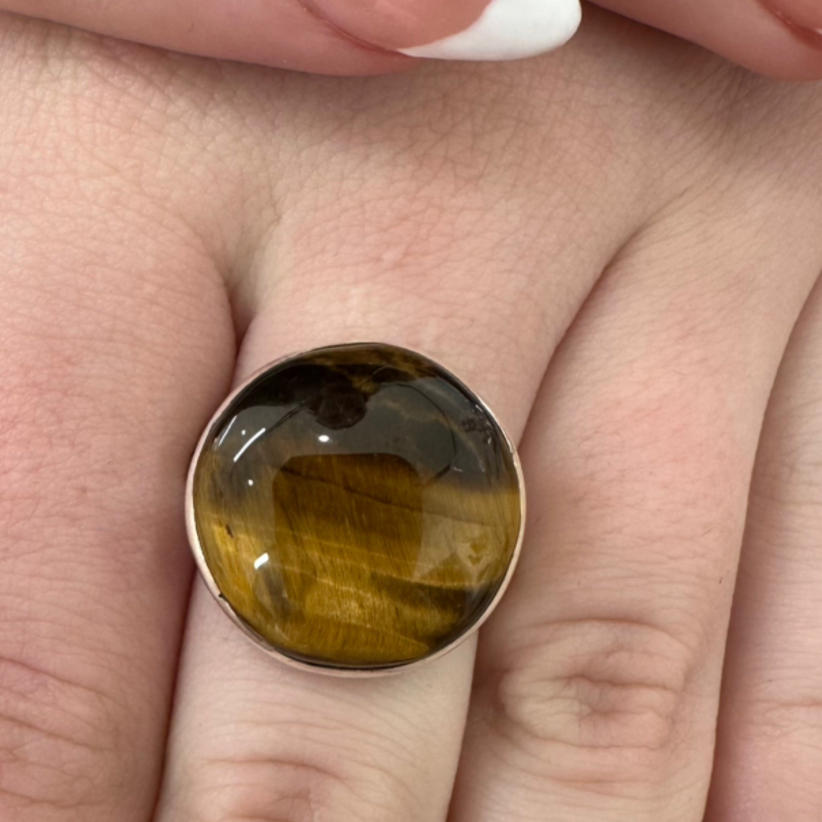Tiger Eye Ring Size 10