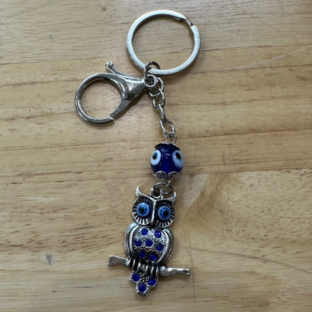 Blue Eye | Evil Eye Keyring Owl