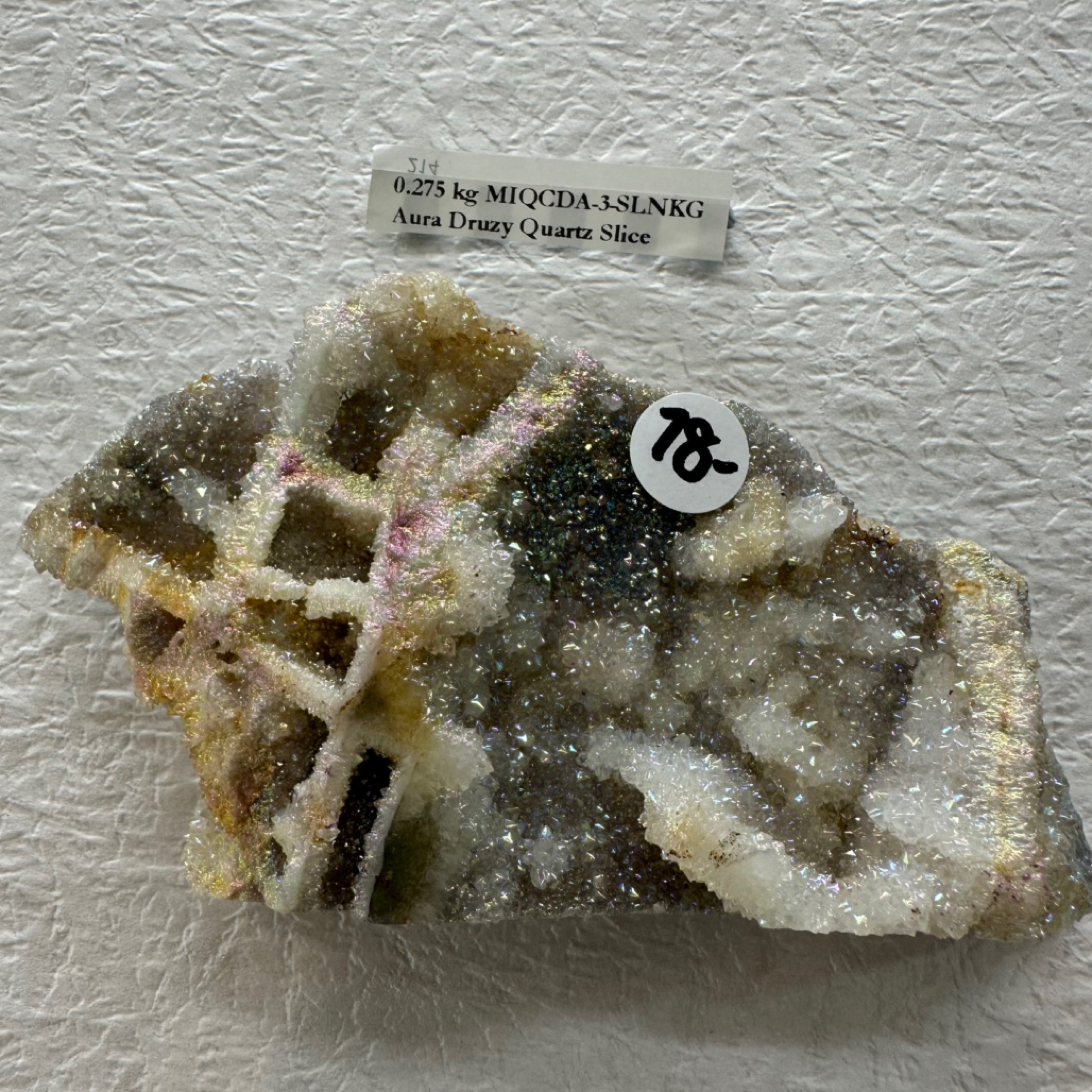 Aura Druzy Sphalerite Slice/Slab 0.275kg