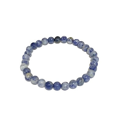Sodalite Chinese - Calming - Crystal Bead Bracelet 6mm