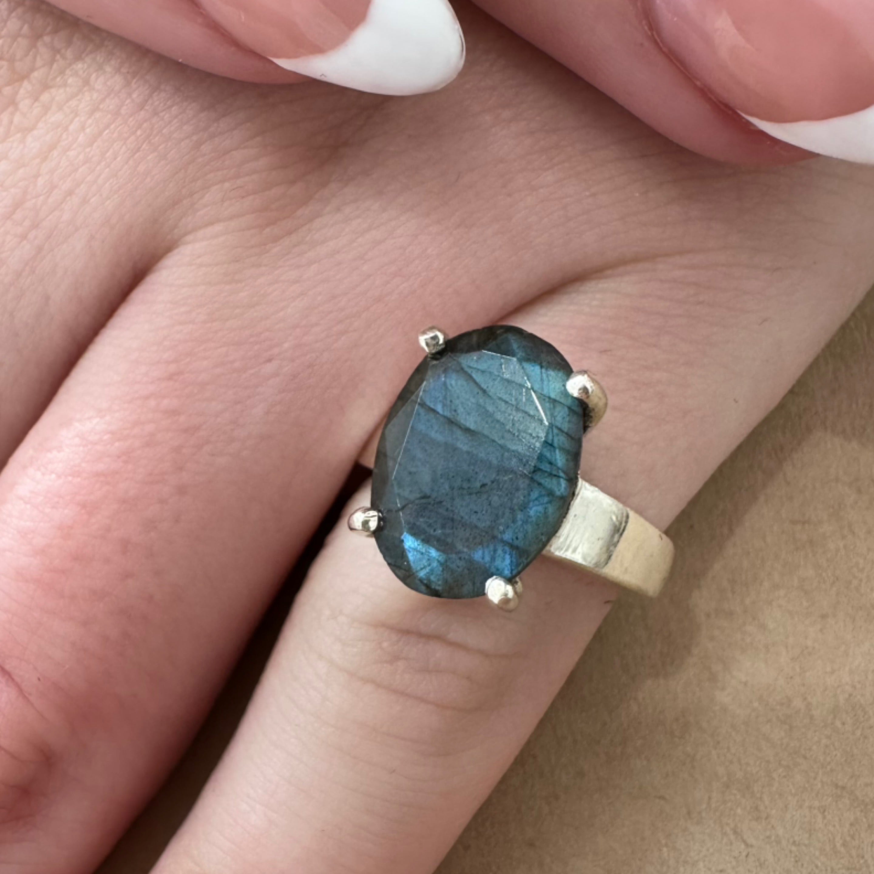 Labradorite Ring Size 6