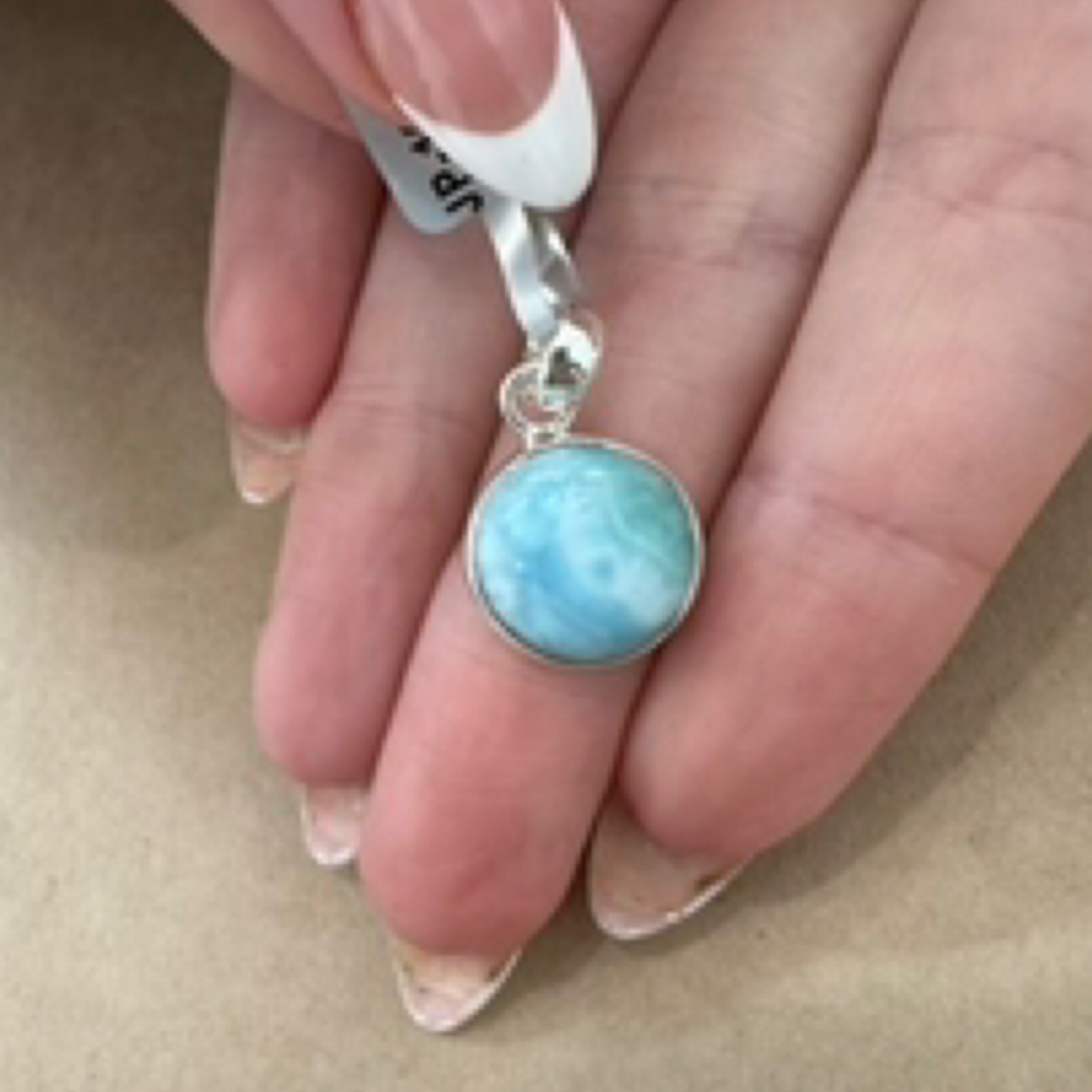 Larimar Sterling Silver Pendant