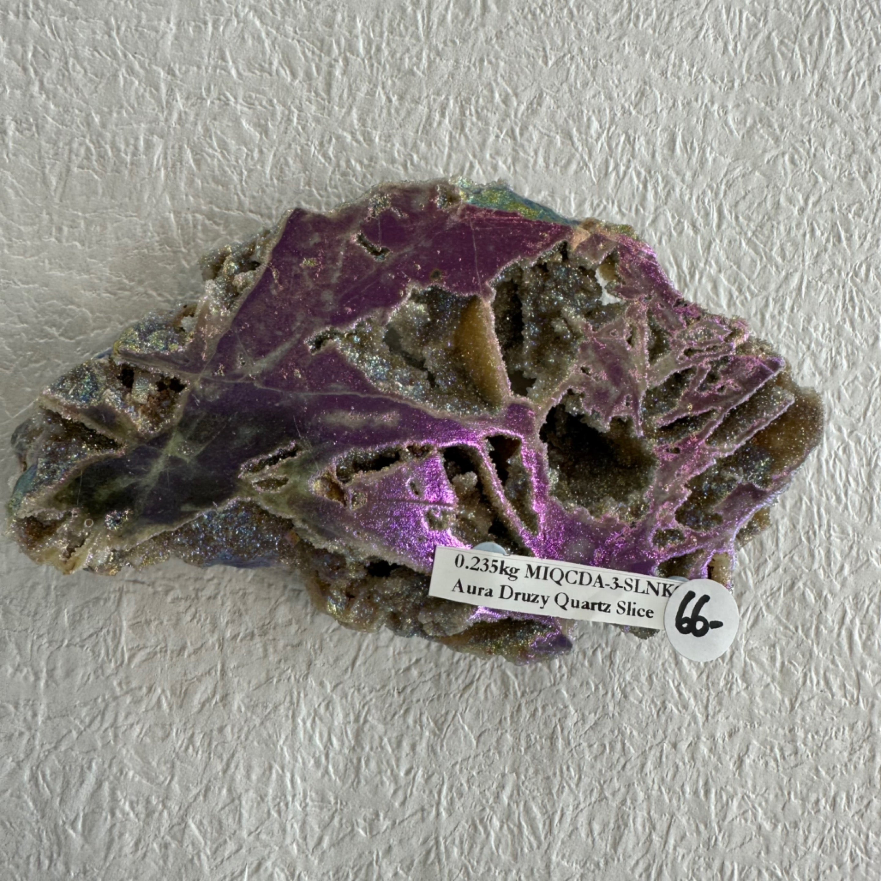 Aura Druzy Sphalerite Slice/Slab .235kg