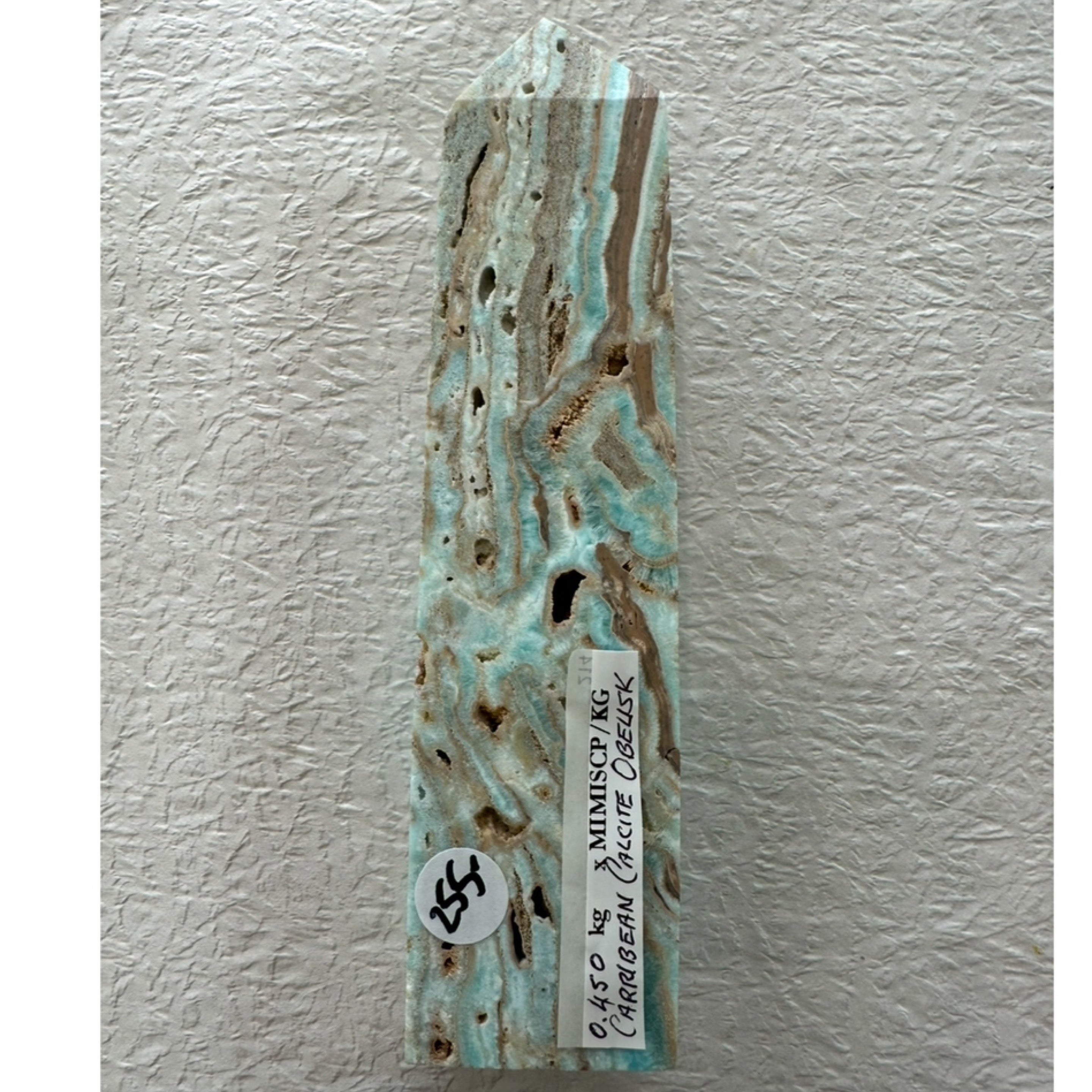 Caribbean Calcite Obelisk .450kg