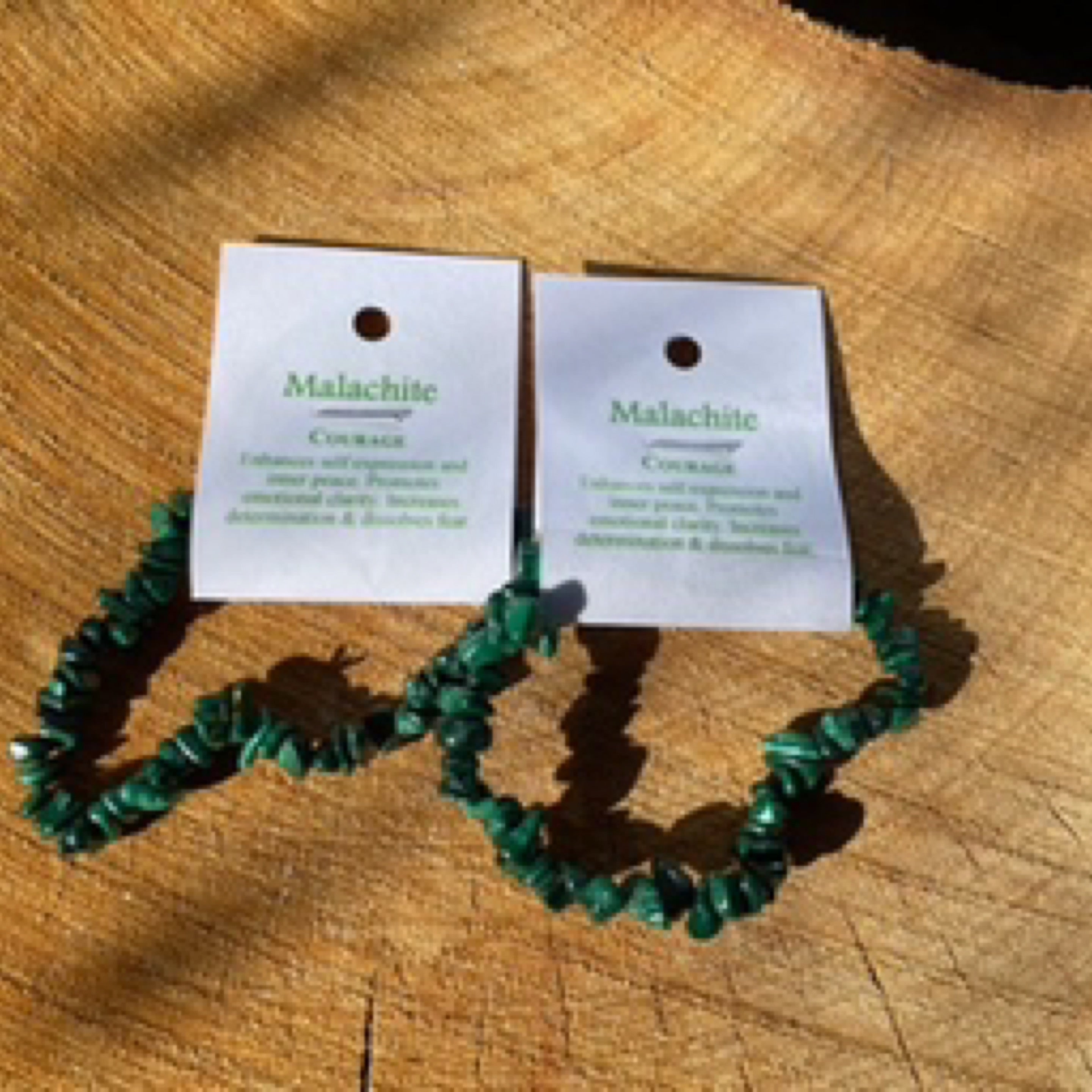 Malachite Chip Bracelet