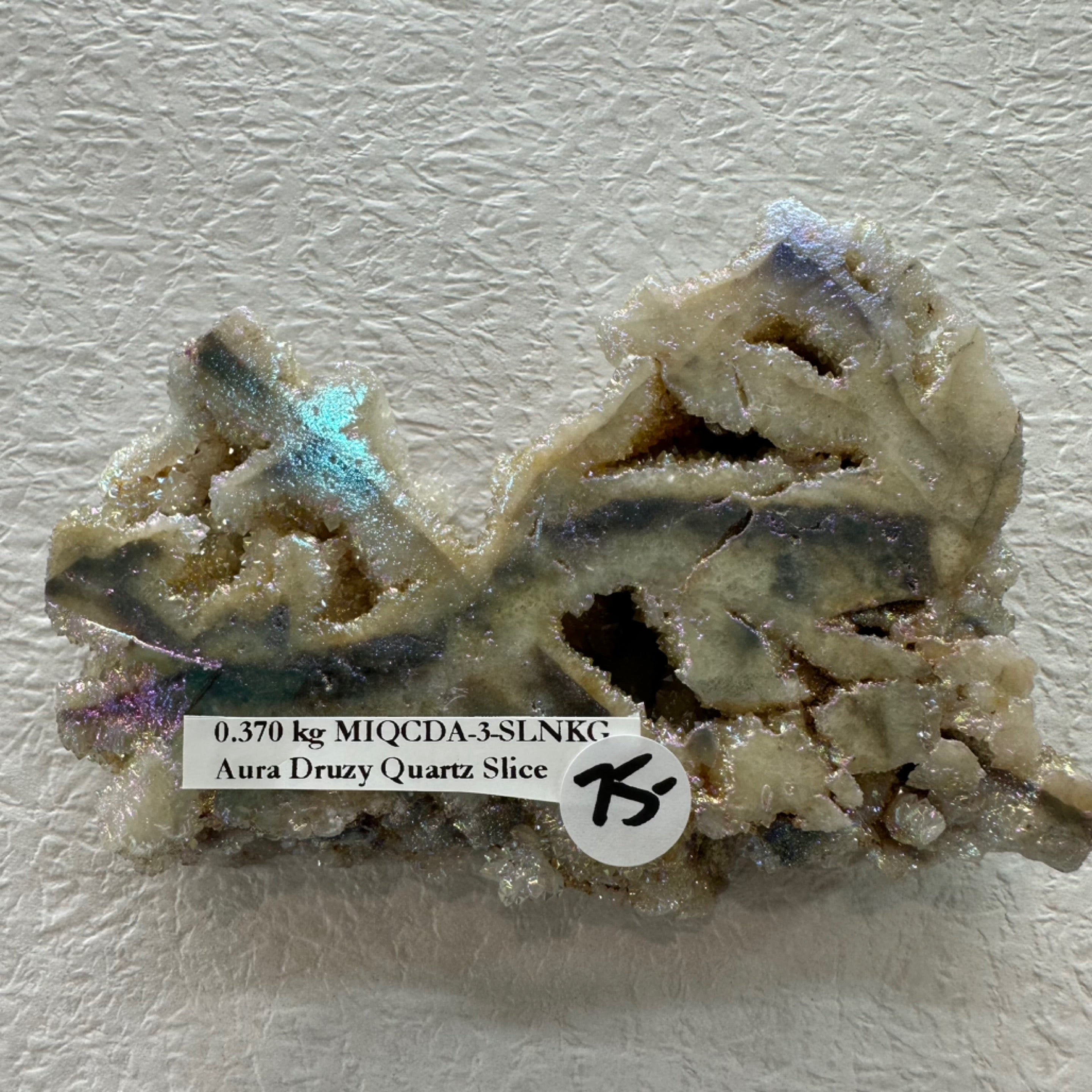 Aura Druzy Sphalerite Slice/Slab 0.280kg