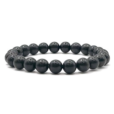 Shungite Bead Bracelet 8mm