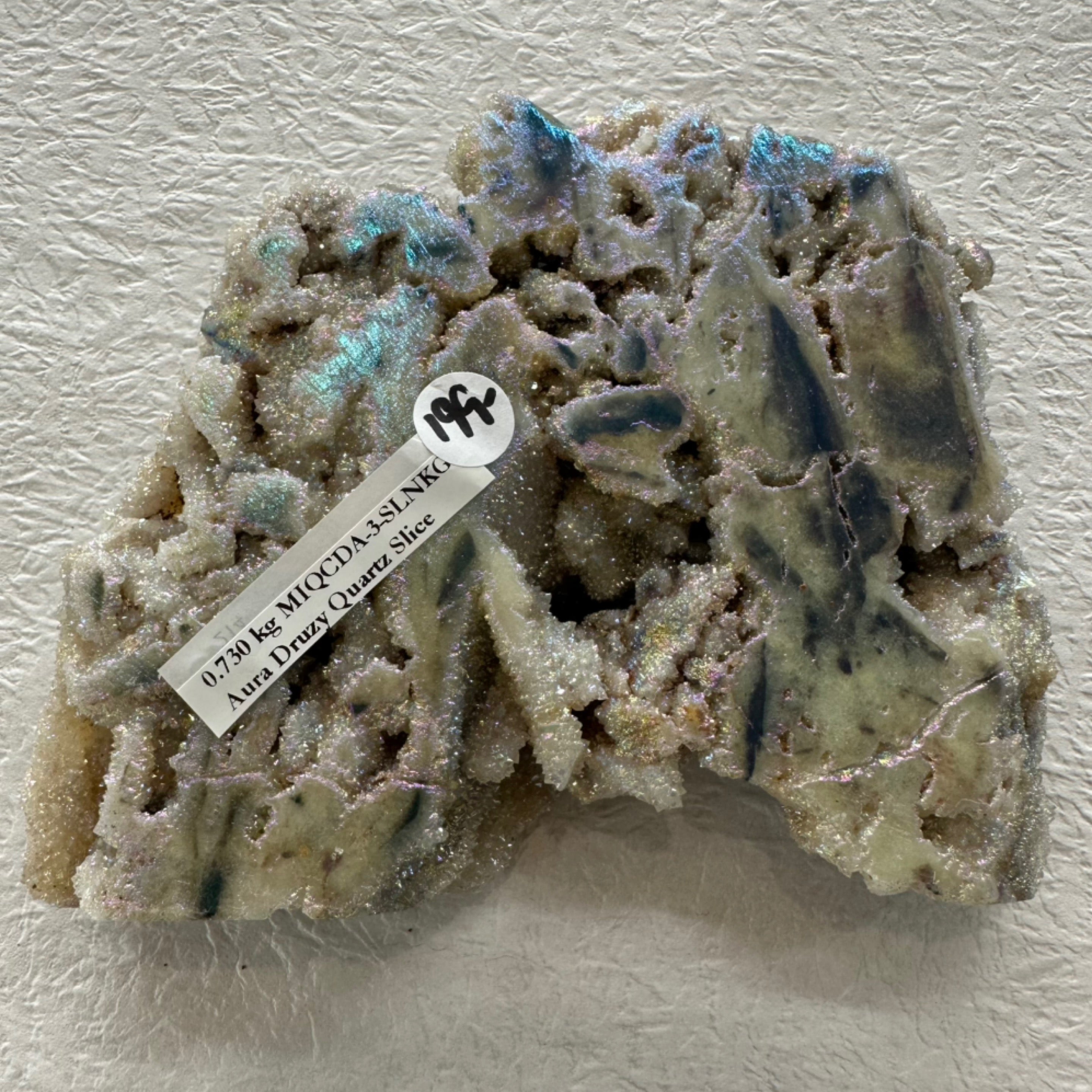 Aura Druzy Sphalerite Slice/Slab .730kg