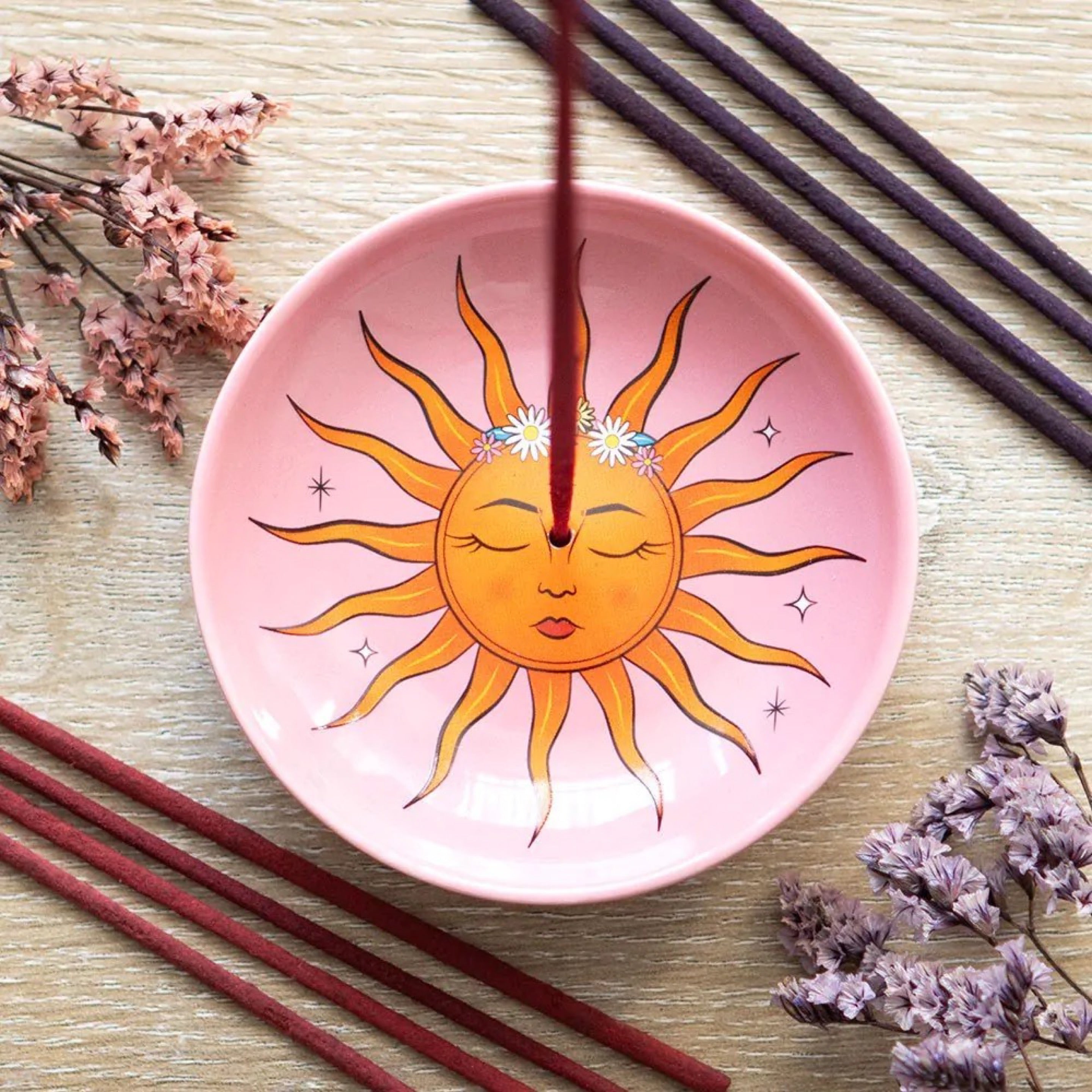Ceramic Incense Holder – The Sun