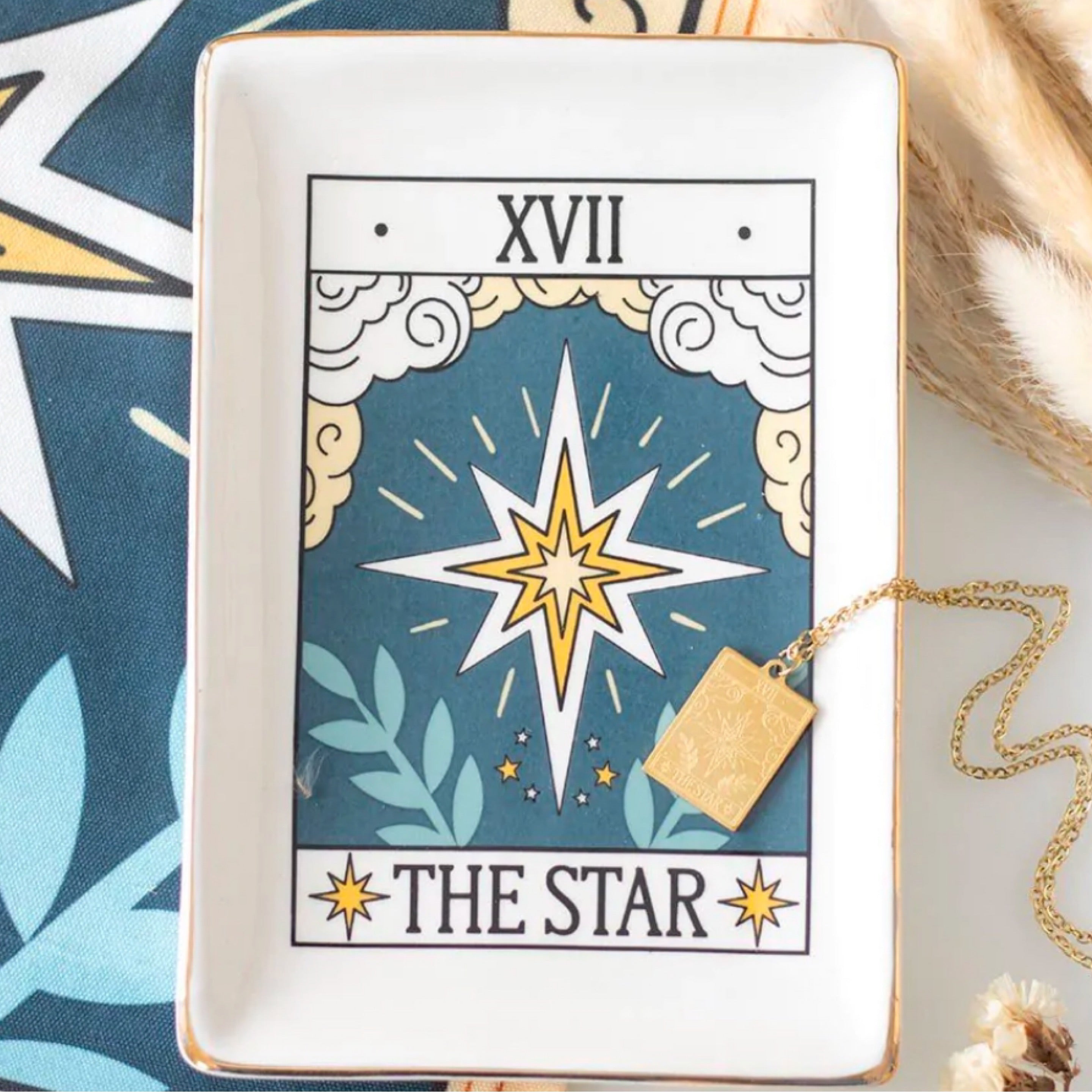 The Star - Ceramic Tarot Trinket Dish