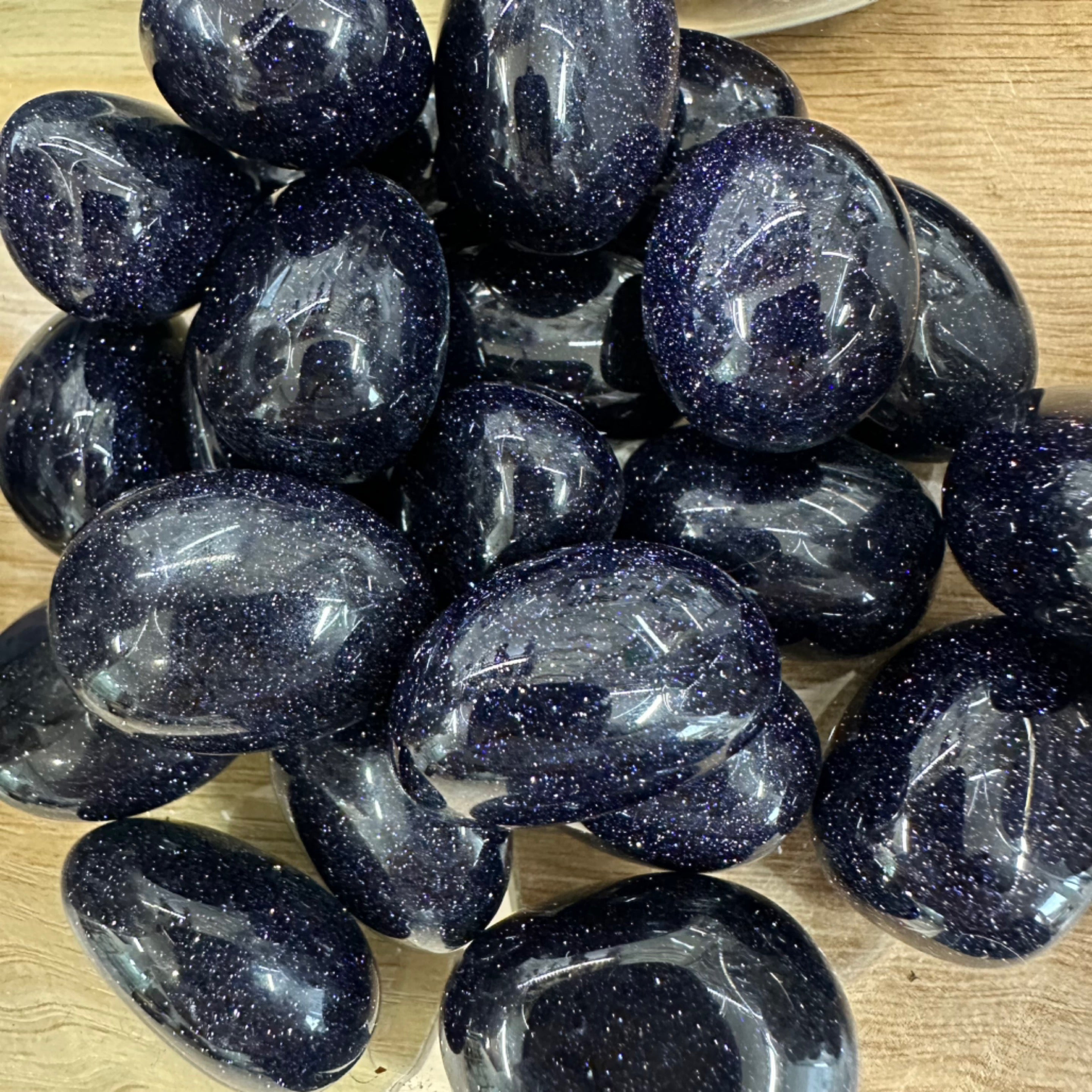 Blue Goldstone - Inspiration - Tumble Stone