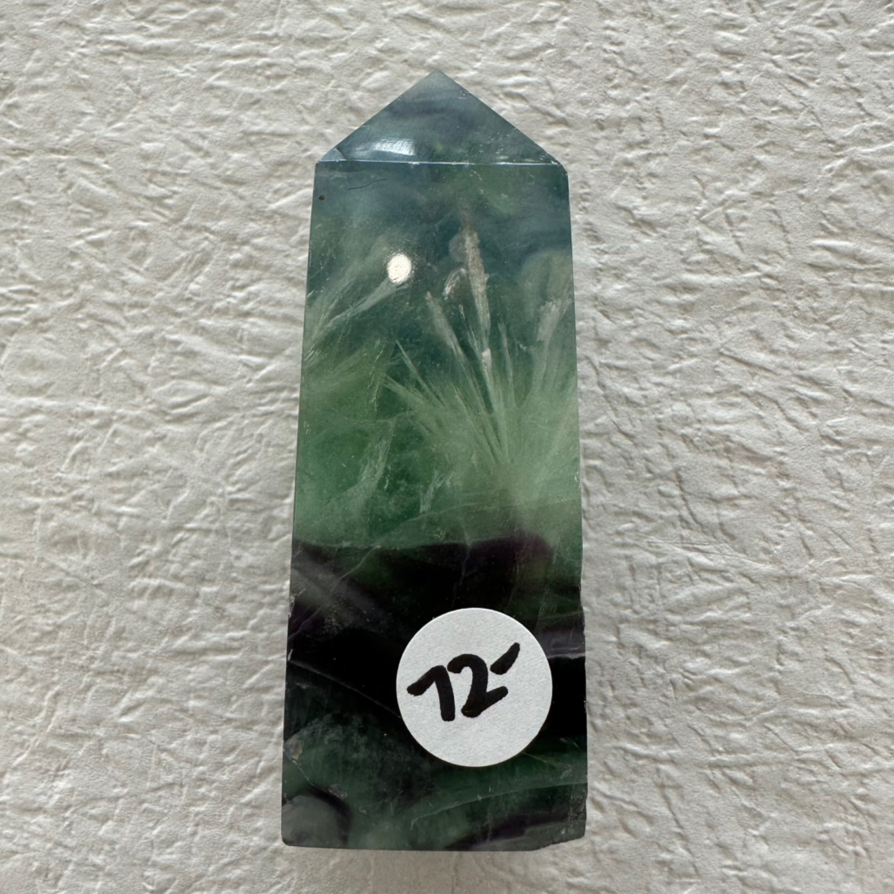 Feather Fluorite Obelisk