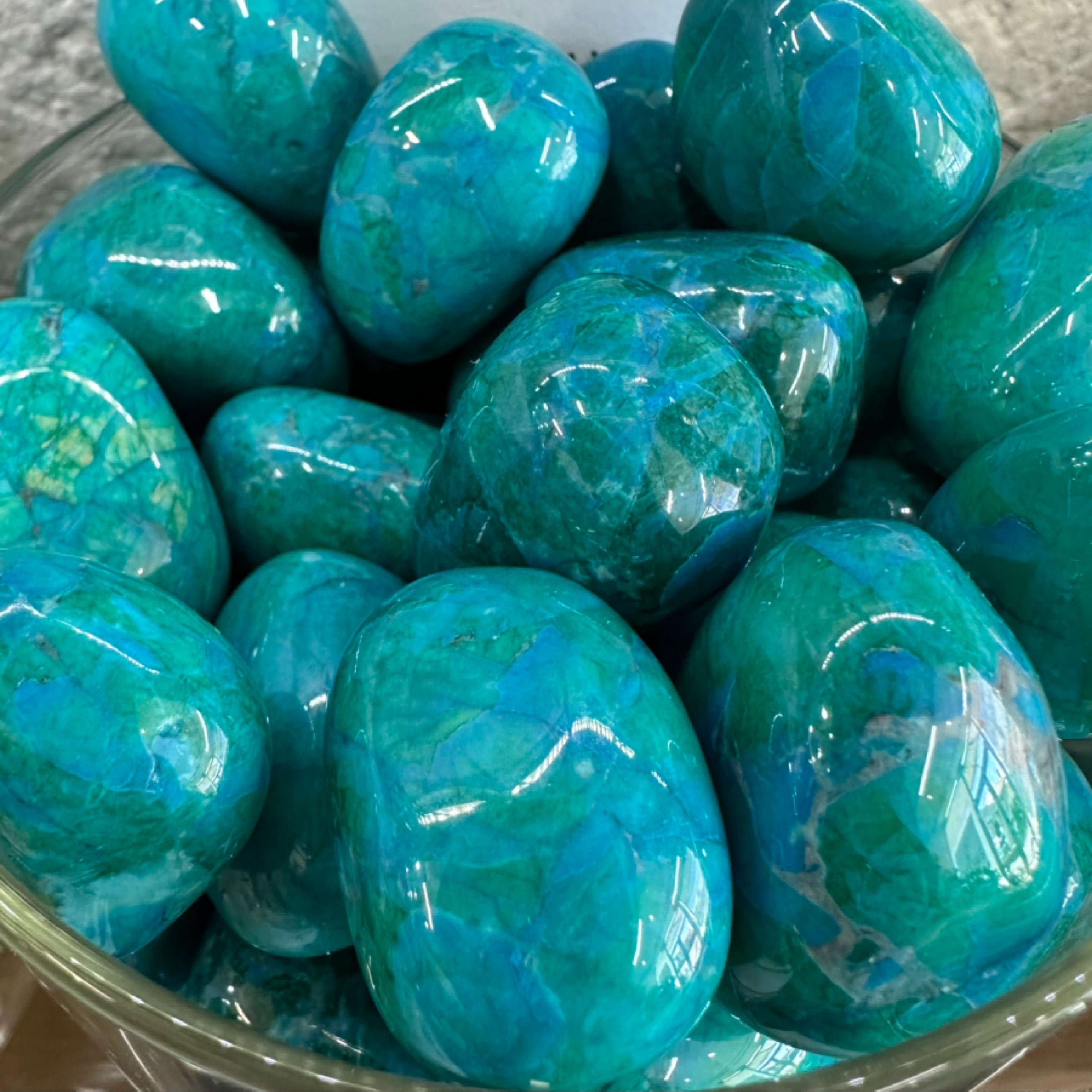 Chrysocolla Howlite Tumble Stone