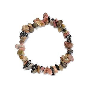 Rhodonite - Unconditional Love - Crystal Chip Bracelet