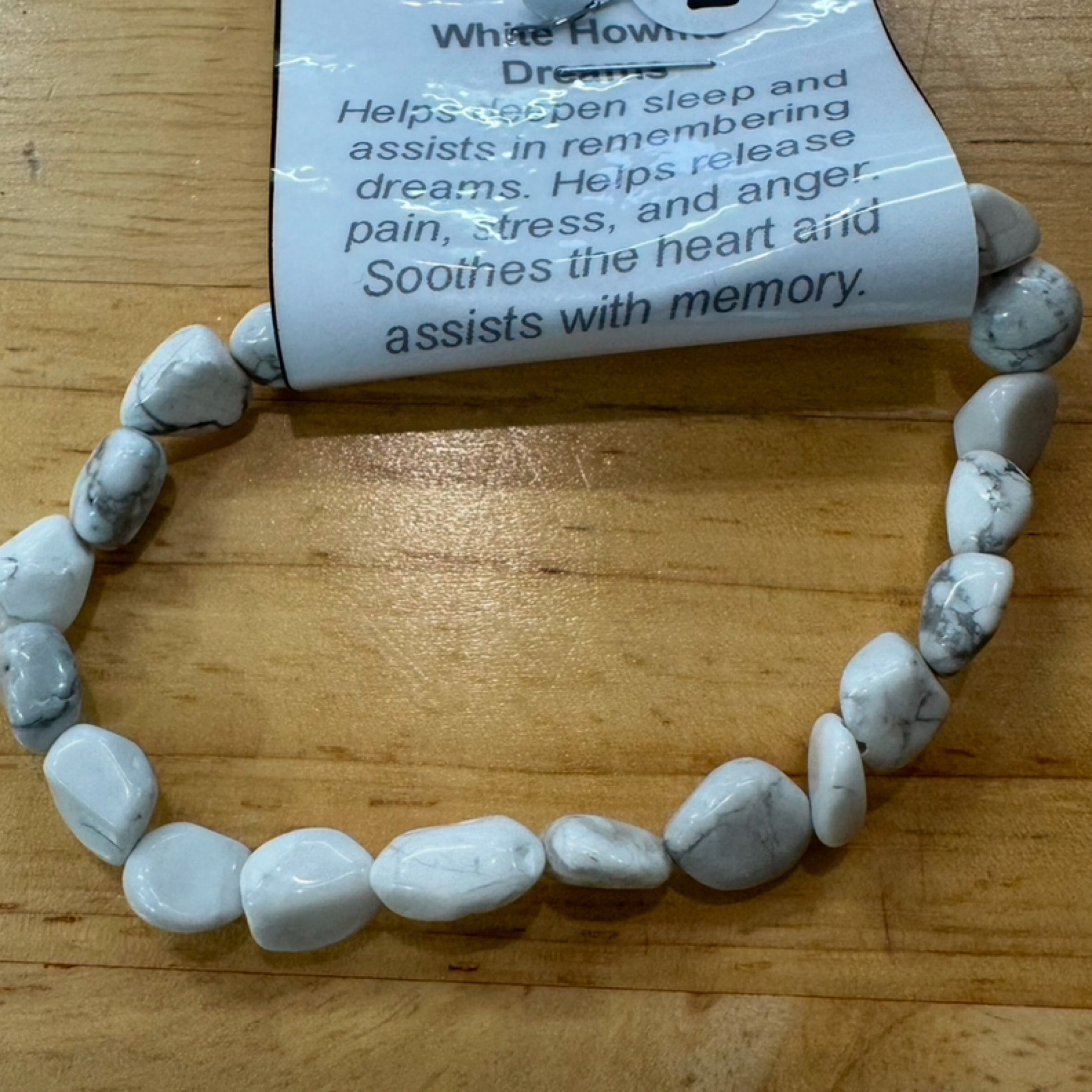 White Howlite - Dreams - Crystal Nugget Bracelet