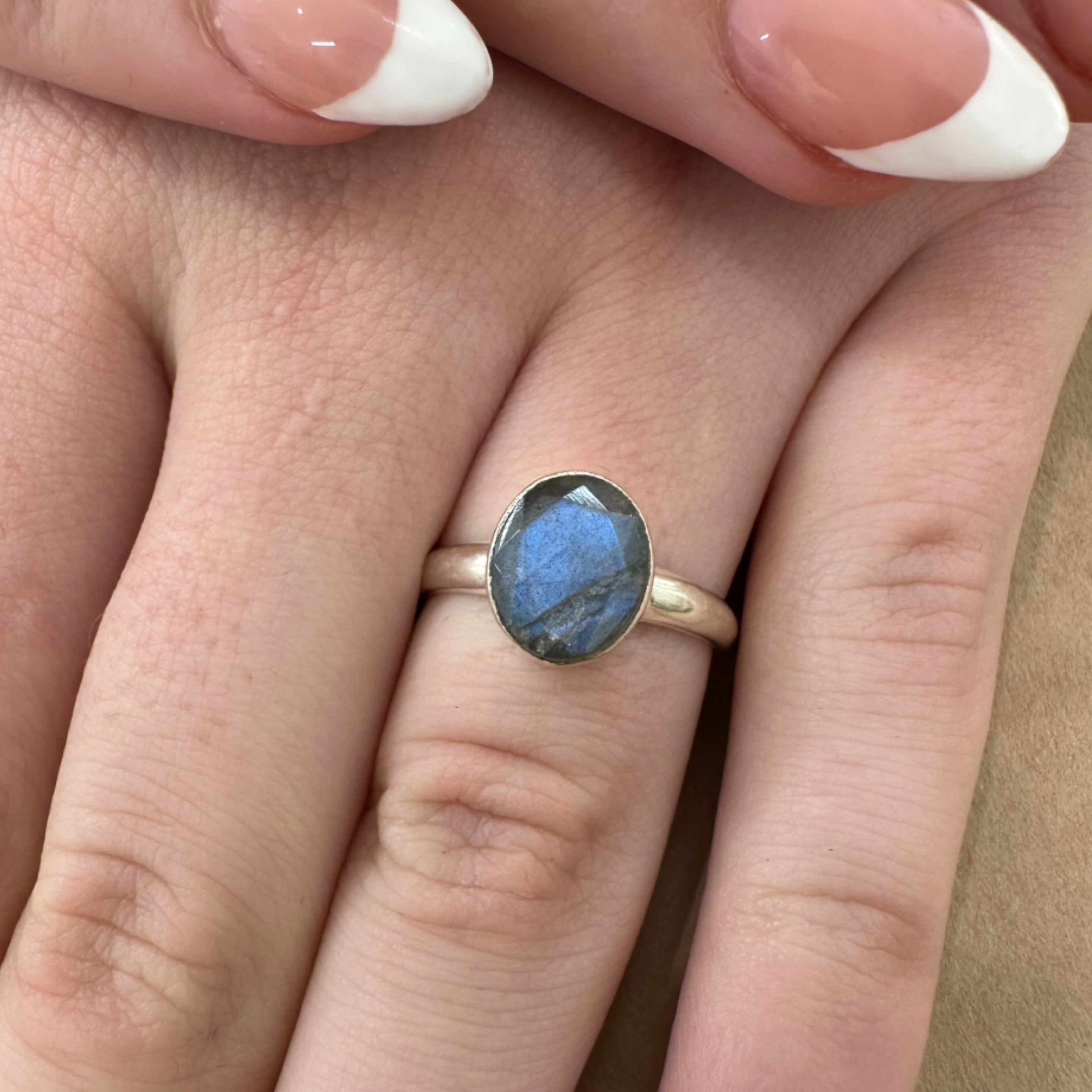 Labradorite Ring Size 8