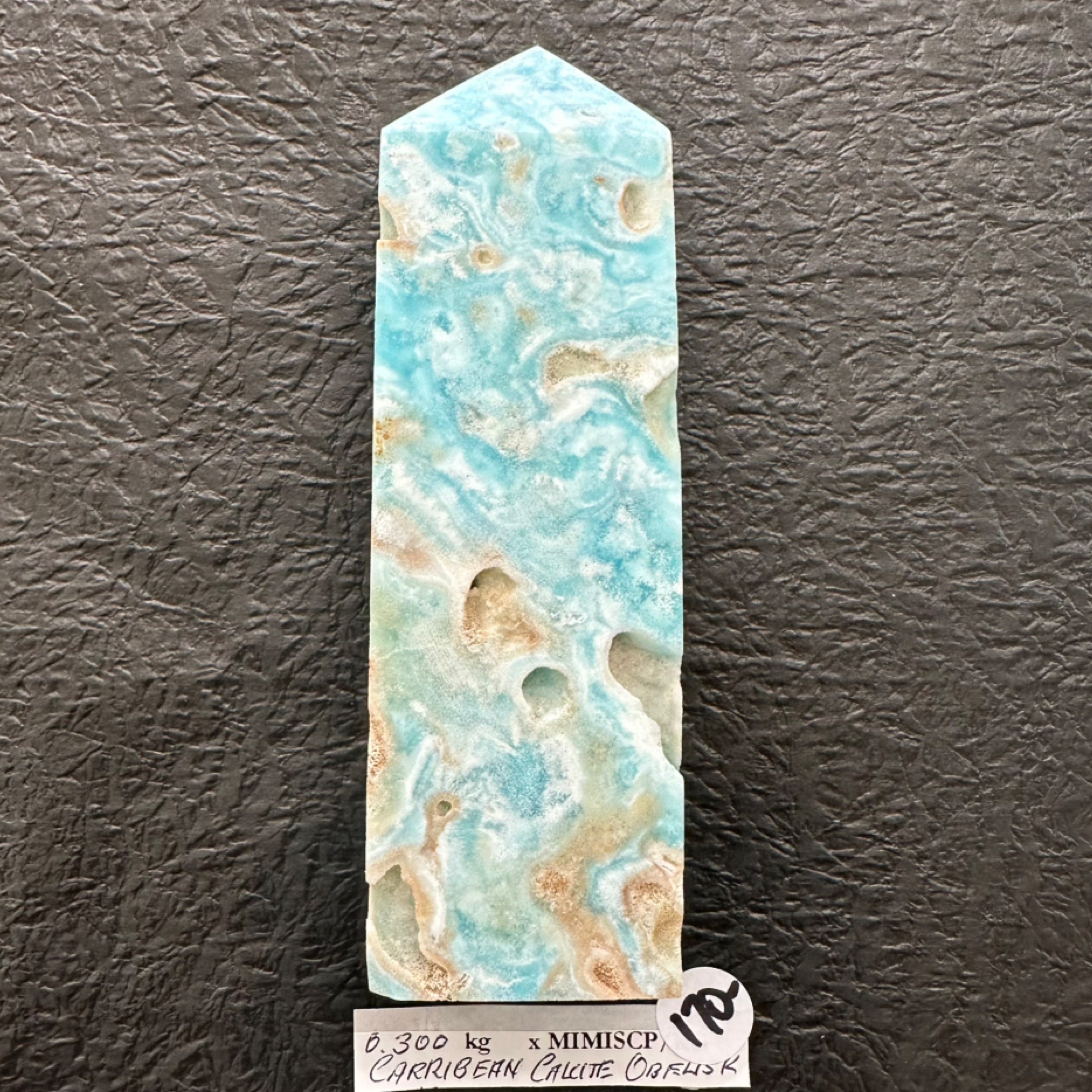 Caribbean Calcite Obelisk .300kg