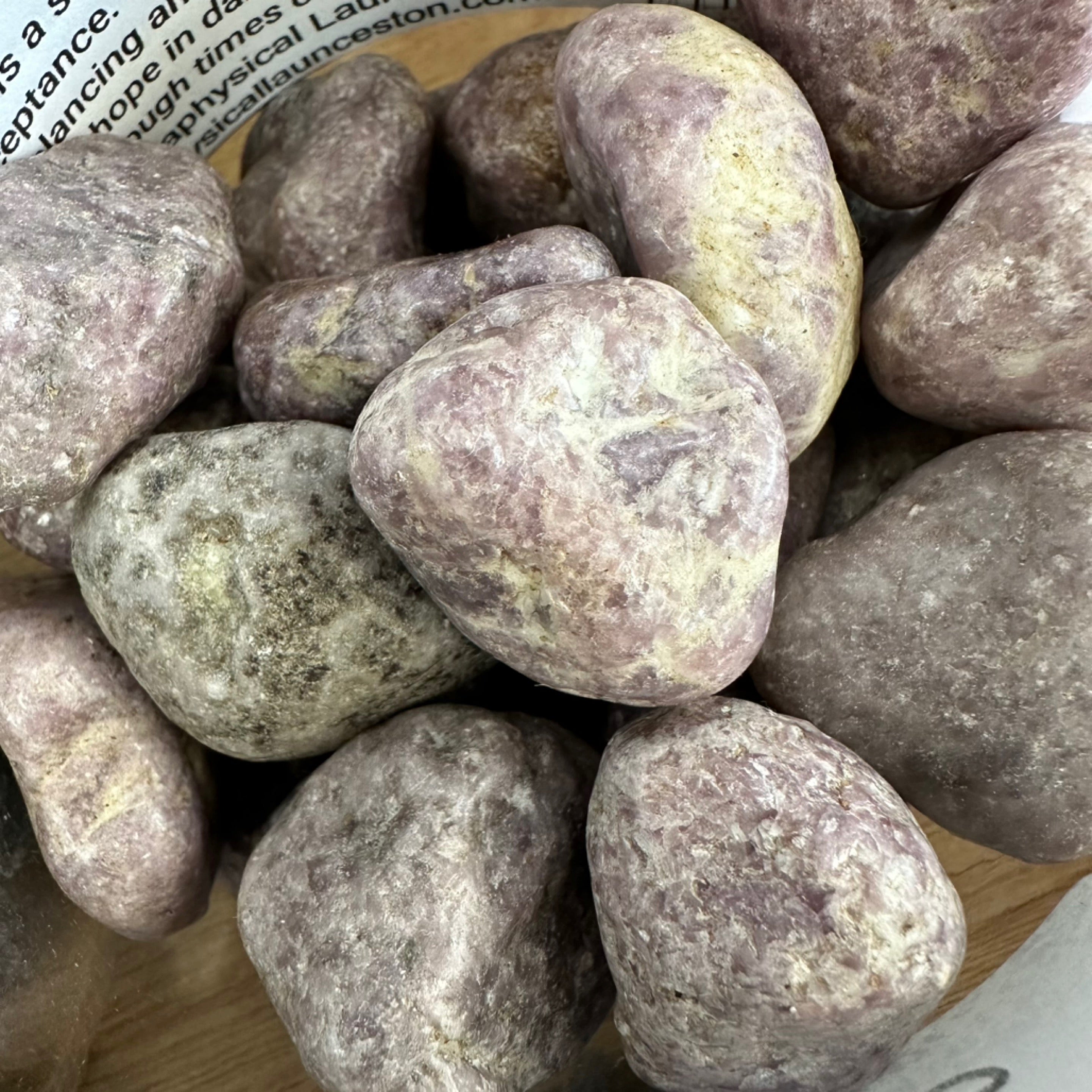 Lepidolite Tumble Stones Exotic Lavender Mica