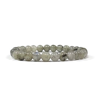 Labradorite Bead Bracelet 6mm