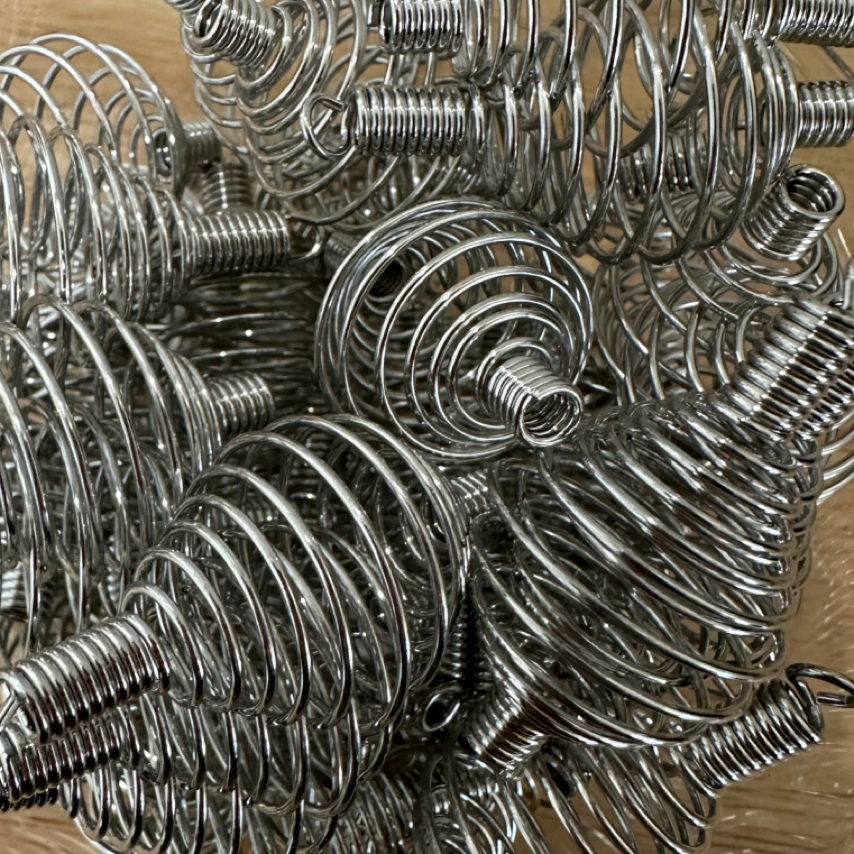 金属丝笼式抛光石架