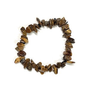 Tiger Eye Gold - PERSONAL POWER - Crystal Chip Bracelet